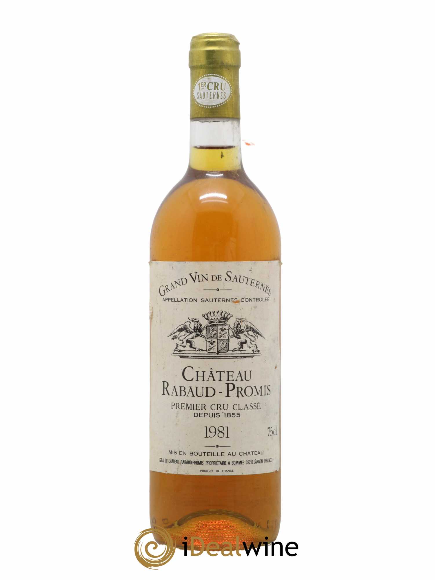 Château Rabaud Promis 1er Grand Cru Classé 1981 - Lotto di 1 bottiglia - 0