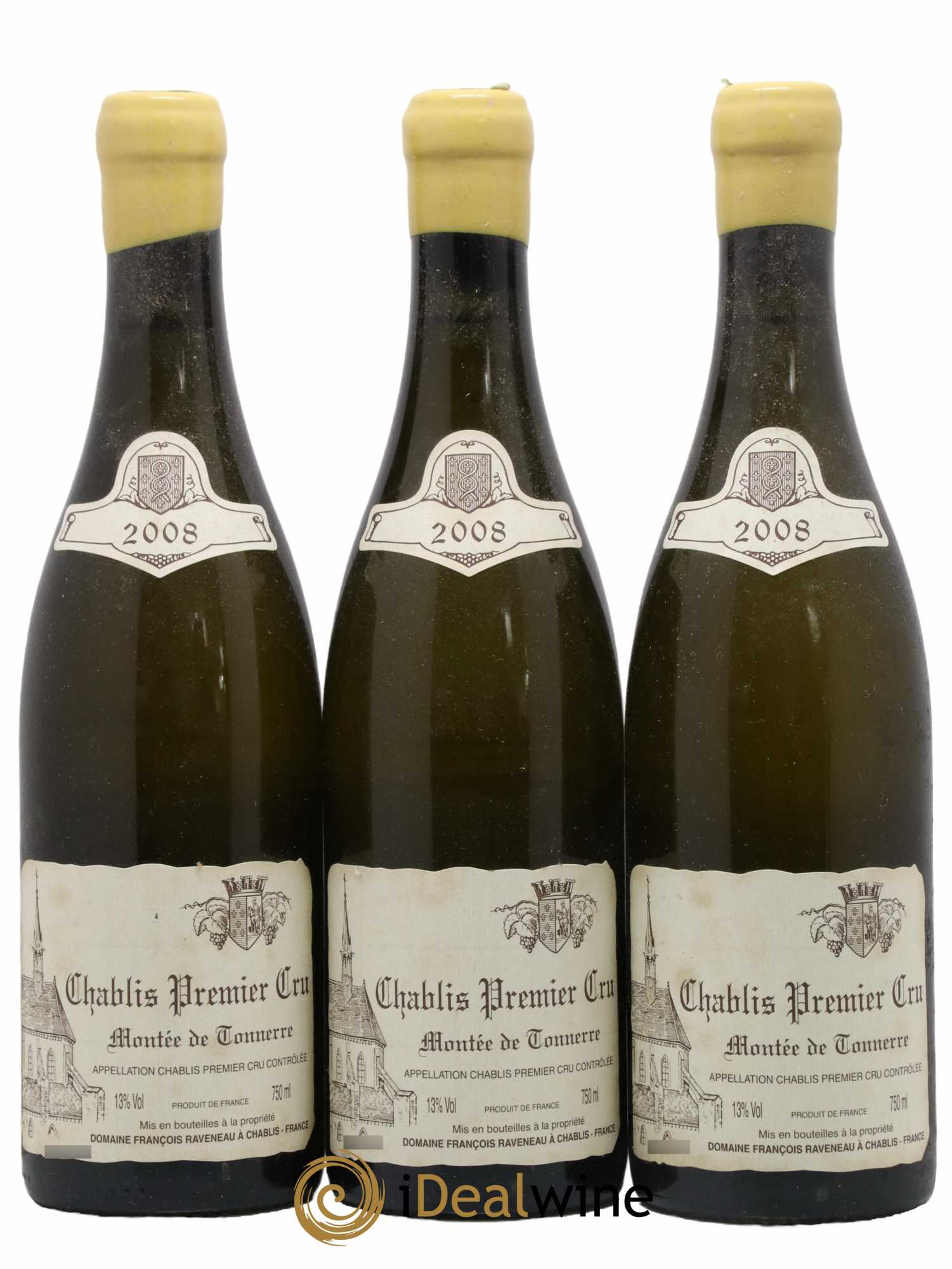 Chablis 1er Cru Montée de Tonnerre Raveneau (Domaine) 2008 - Lot de 3 bouteilles - 0