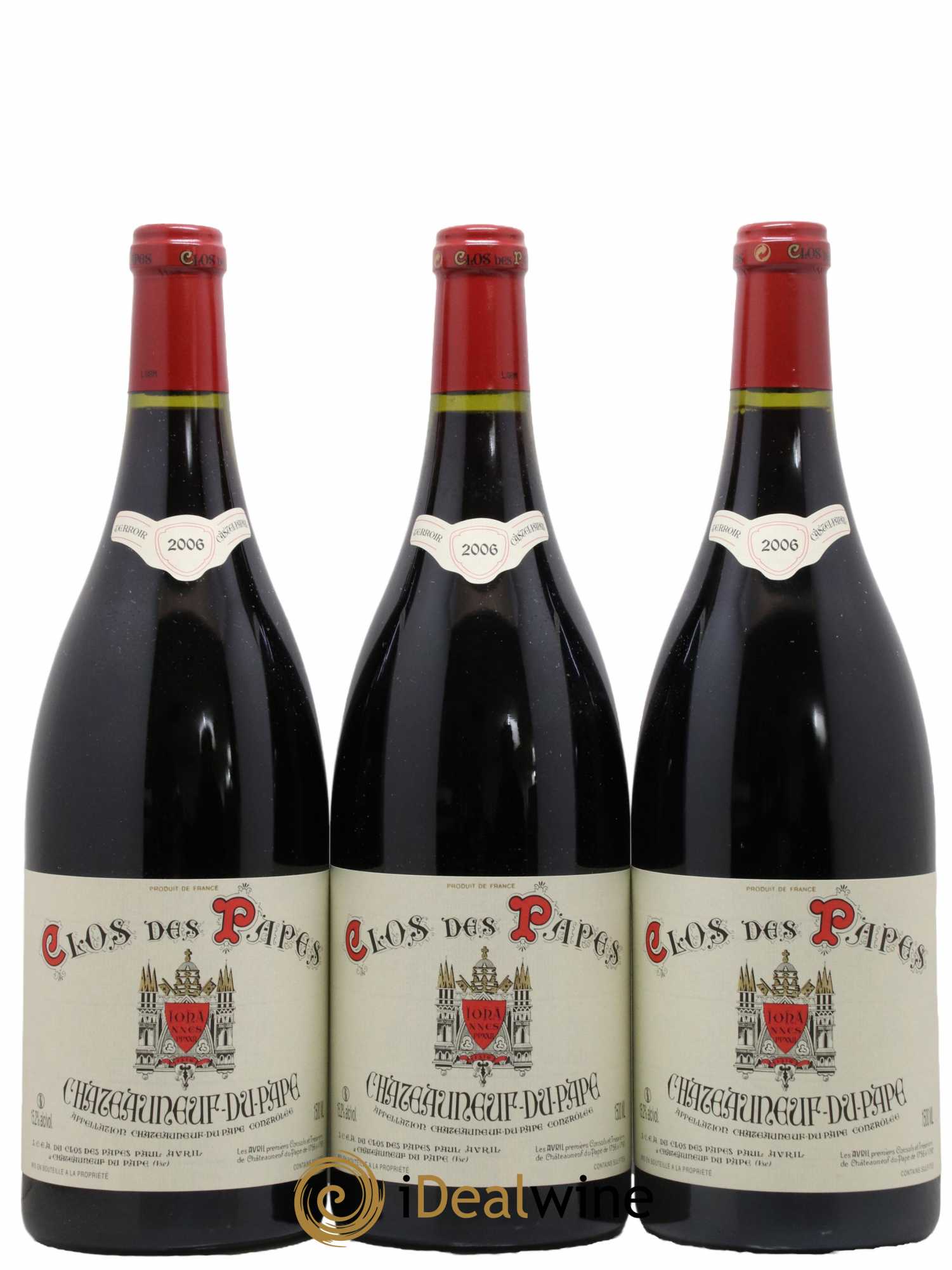 Châteauneuf-du-Pape Clos des Papes - Paul Avril 2006 - Lot de 3 magnums - 0