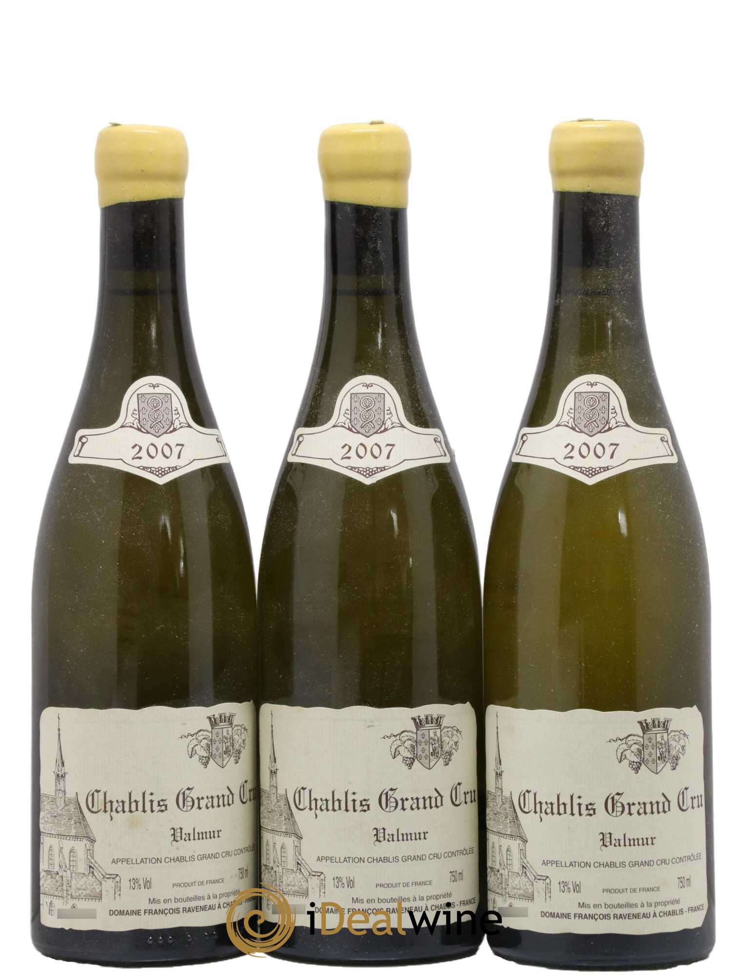 Chablis Grand Cru Valmur Raveneau (Domaine) 2007 - Lot de 3 bouteilles - 0