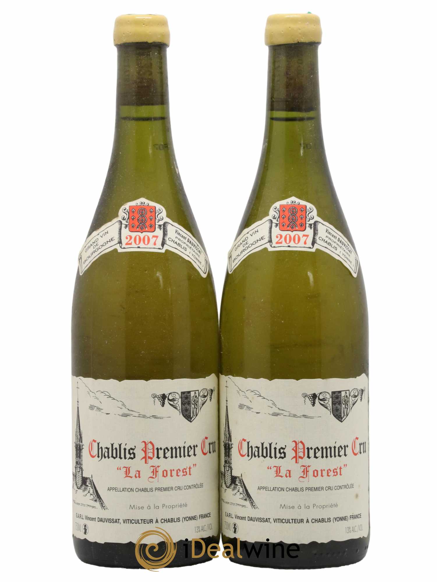 Chablis 1er Cru La Forest Vincent Dauvissat (Domaine) 2007 - Lot de 2 bouteilles - 0