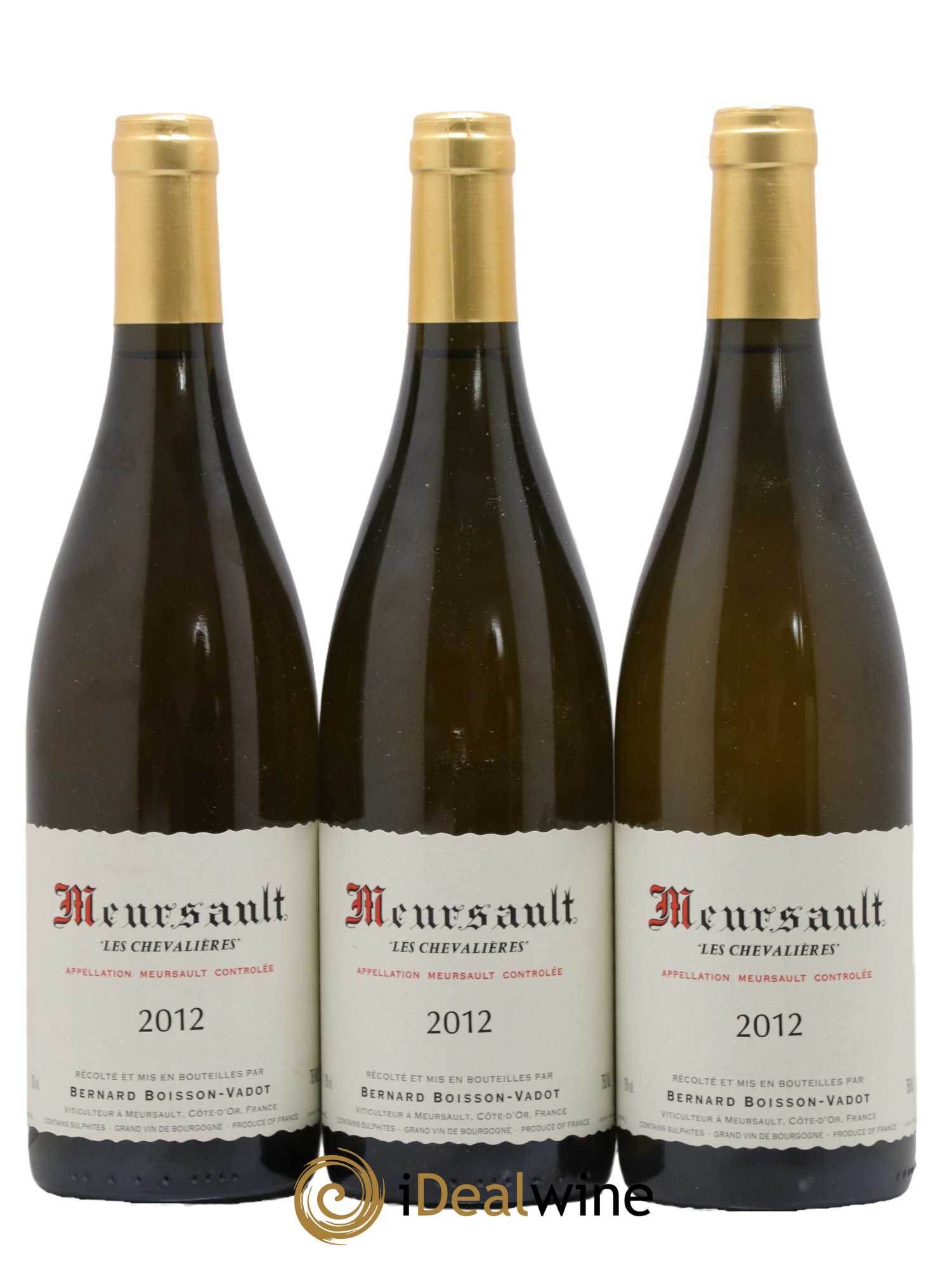 Meursault Les Chevalières Boisson-Vadot (Domaine) 2012 - Lot de 3 bouteilles - 0