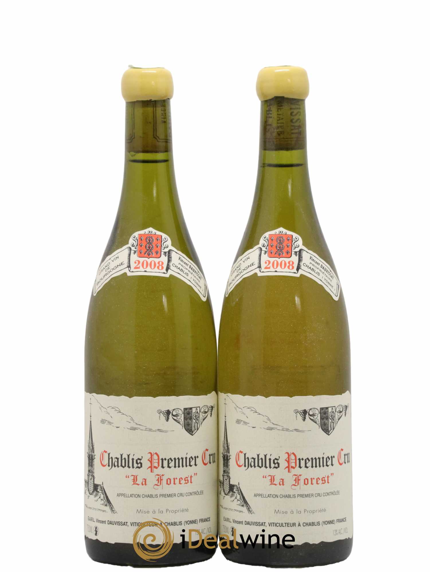 Chablis 1er Cru La Forest Vincent Dauvissat (Domaine) 2008 - Posten von 2 Flaschen - 0