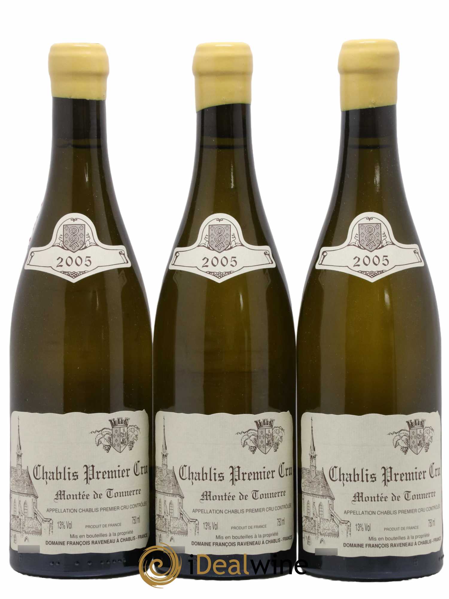 Chablis 1er Cru Montée de Tonnerre Raveneau (Domaine) 2005 - Lot de 3 bouteilles - 0