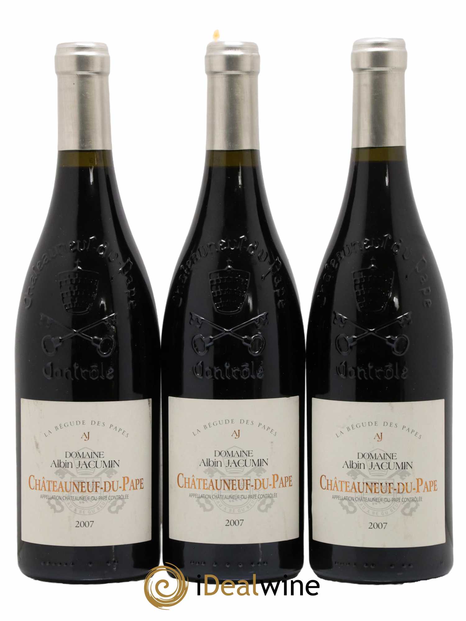 Châteauneuf-du-Pape Domaine Albin Jacumin 2007 - Lot de 3 bouteilles - 0
