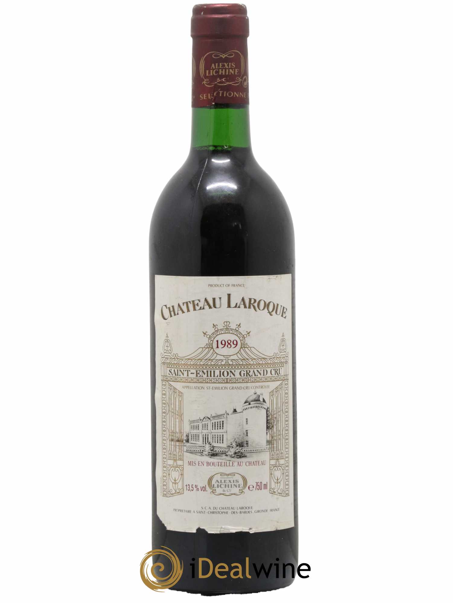 Château Laroque Grand Cru Classé 1989 - Lot de 1 bouteille - 0