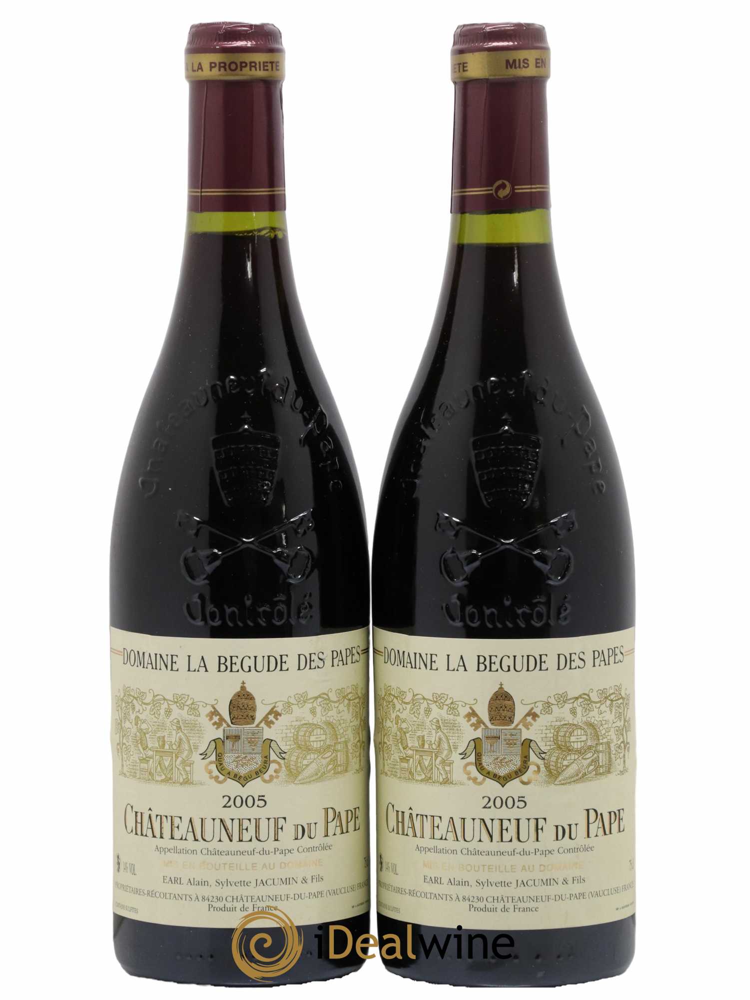 Châteauneuf-du-Pape Domaine La Bégude des Papes 2005 - Lot de 2 bouteilles - 0
