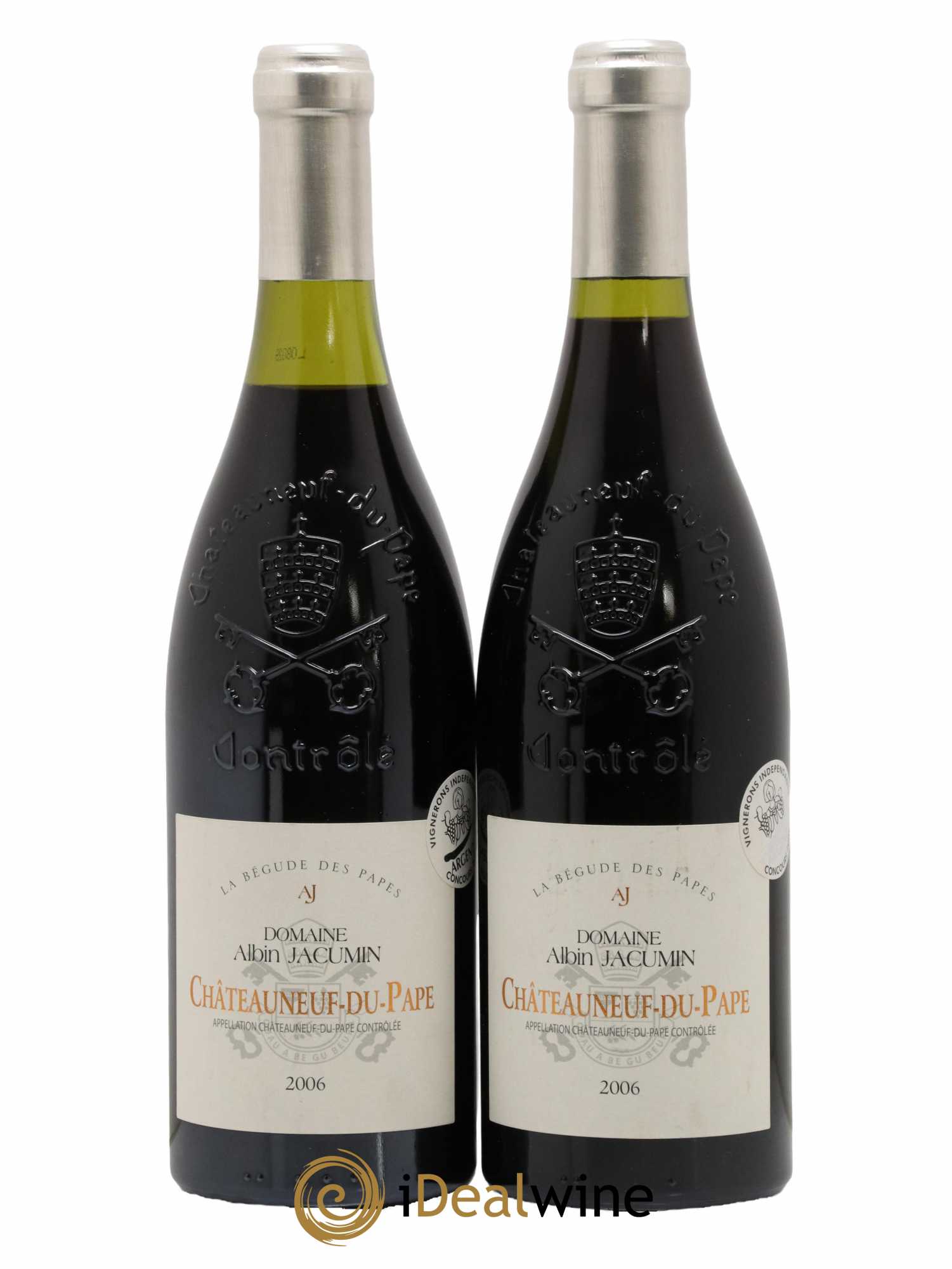 Châteauneuf-du-Pape Domaine Albin Jacumin 2006 - Lot de 2 bouteilles - 0