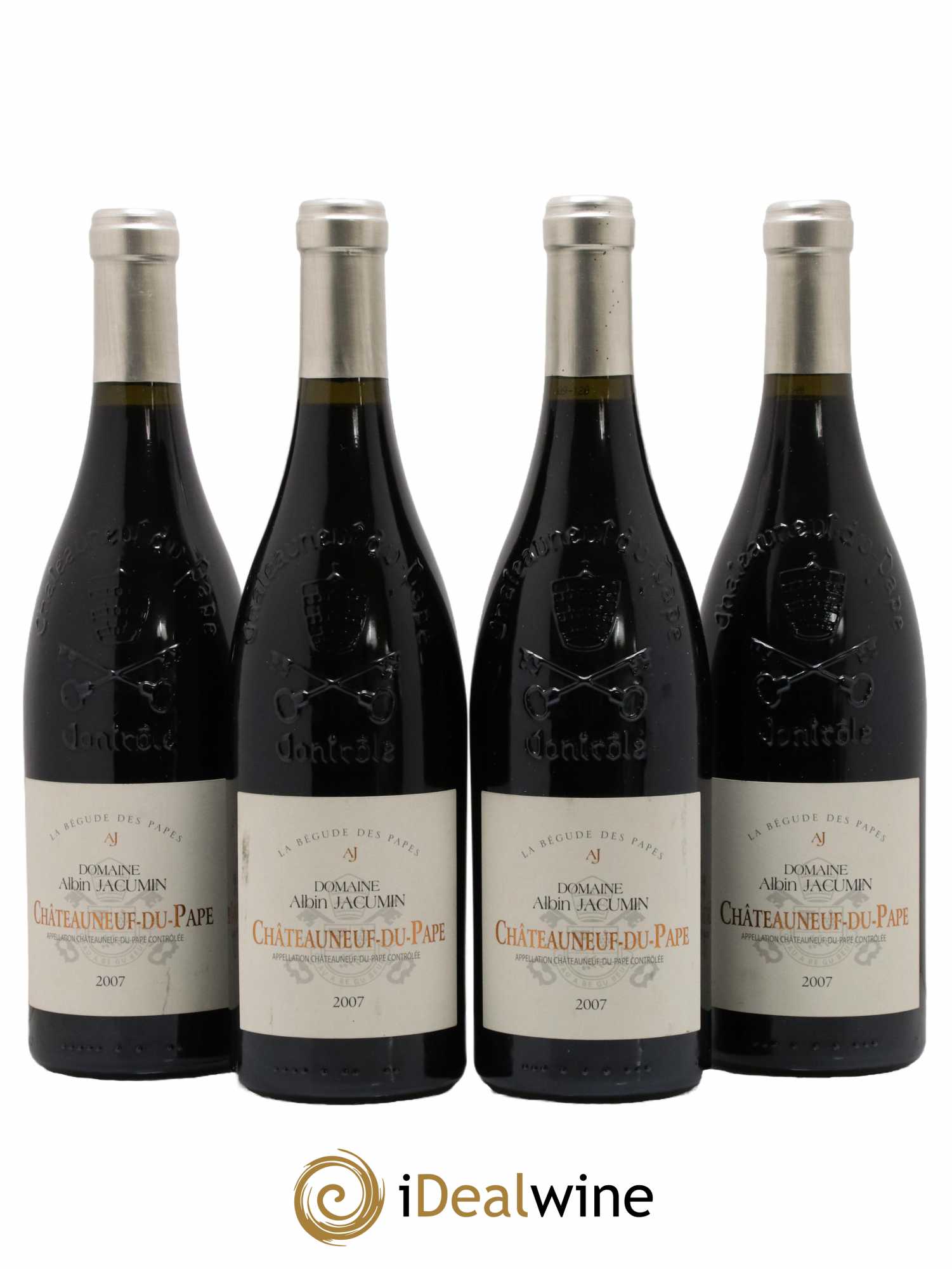 Châteauneuf-du-Pape Domaine Albin Jacumin 2007 - Lot de 4 bouteilles - 0