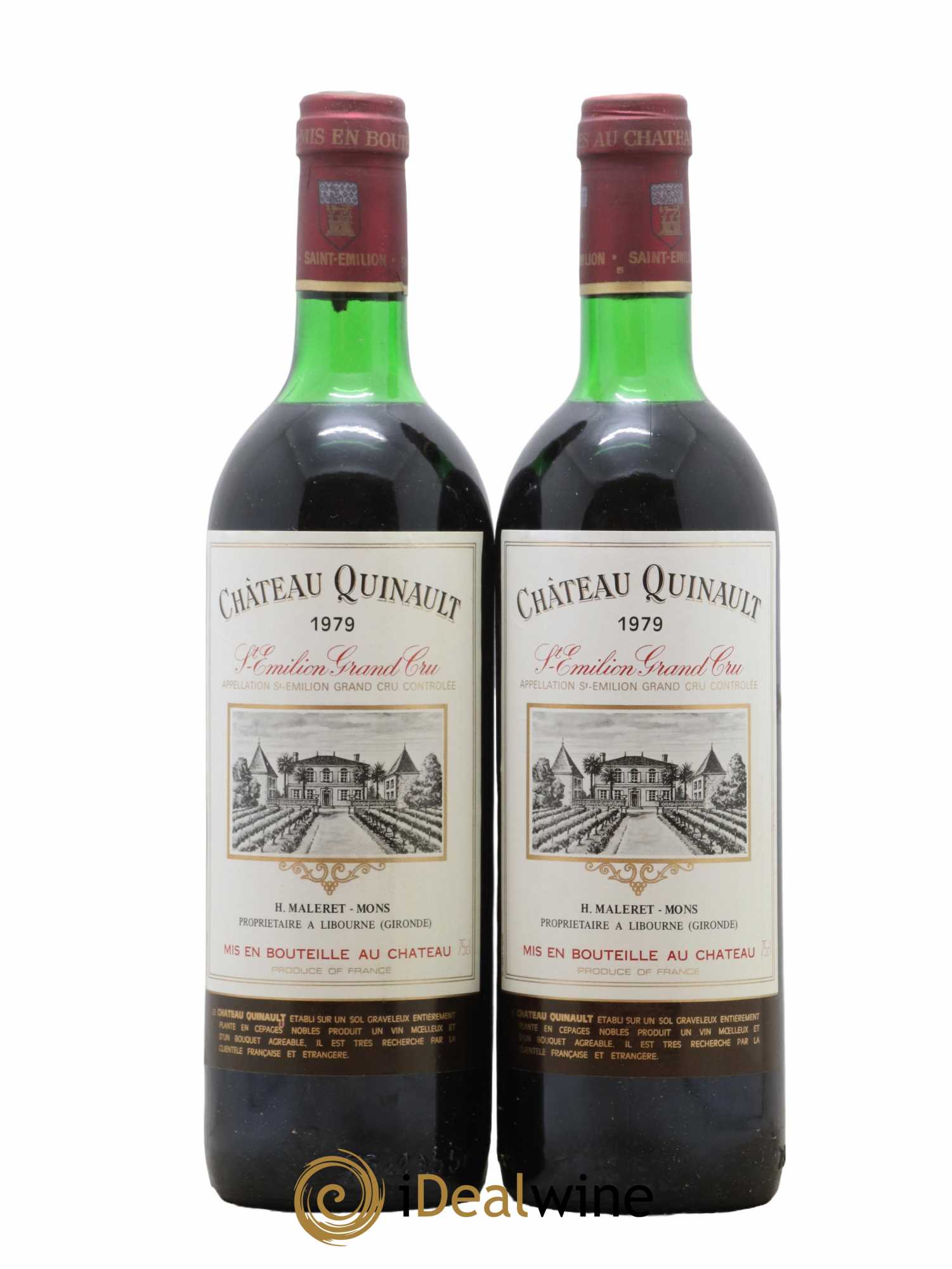 Saint-Émilion Château Quinault 1979 - Posten von 2 Flaschen - 0