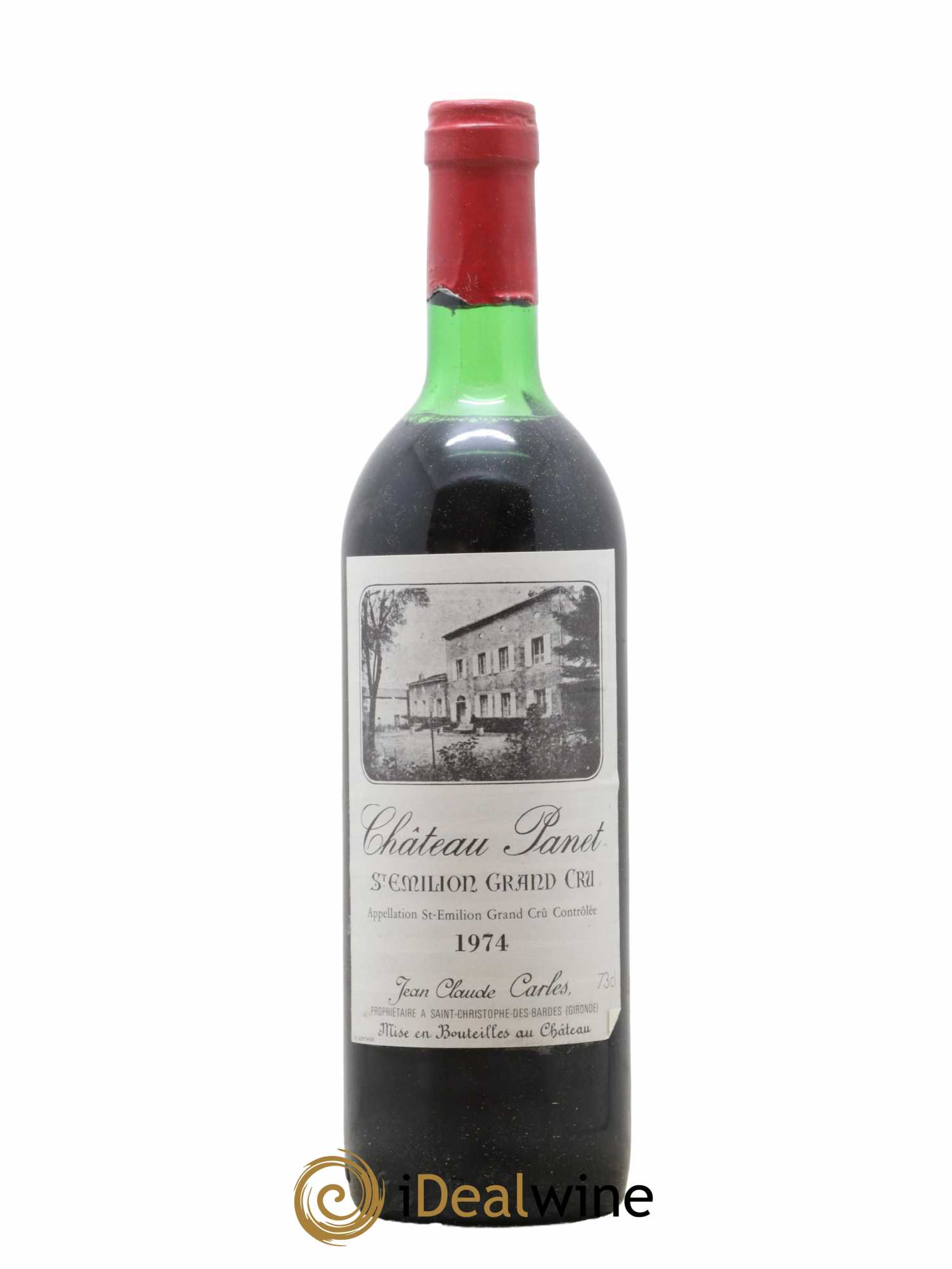 Saint-Émilion Grand Cru Chateau Panet 1974 - Lot de 1 bouteille - 0