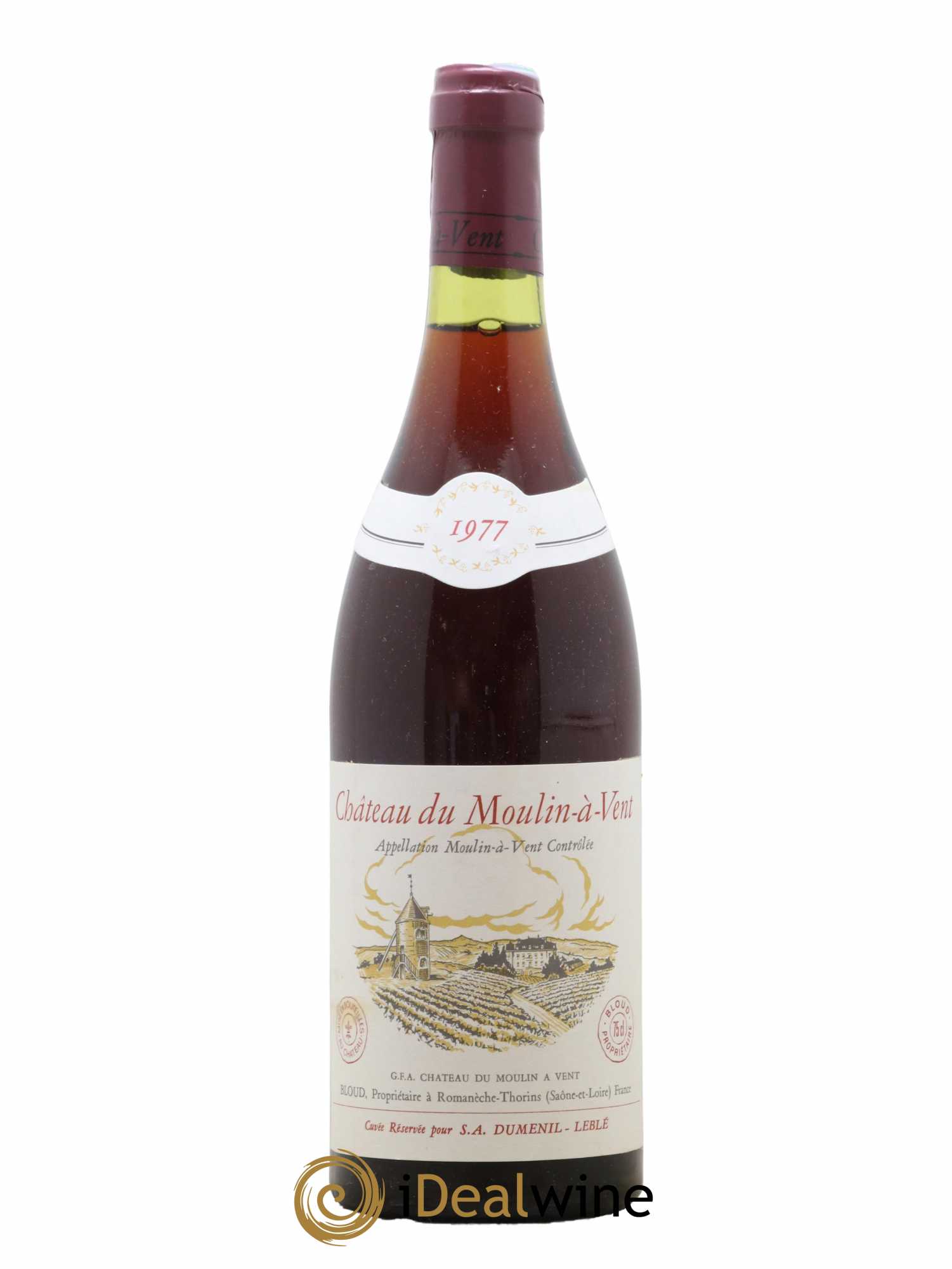 Moulin-à-Vent Château du Moulin à Vent 1977 - Lot de 1 bouteille - 0