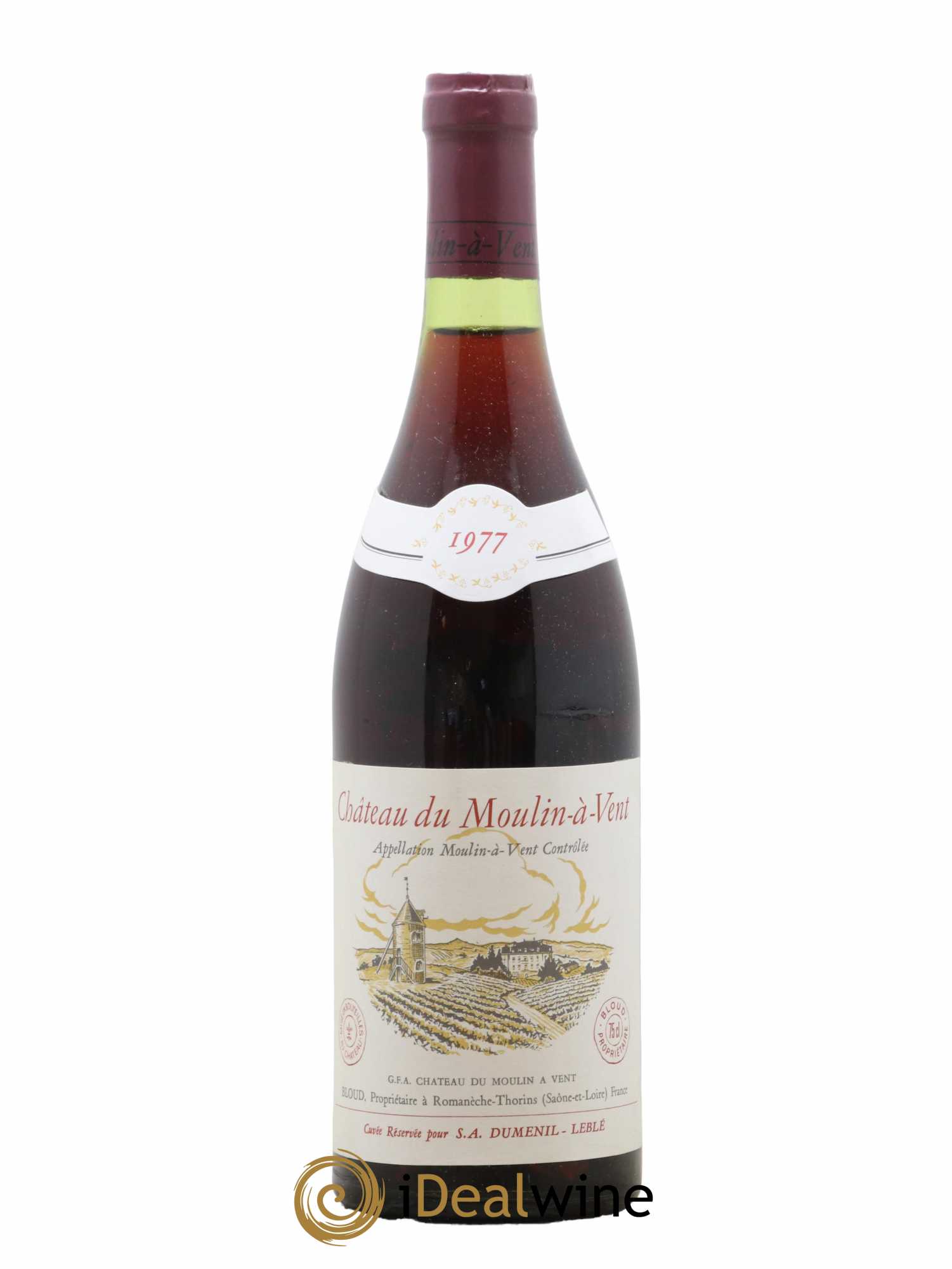 Moulin-à-Vent Château du Moulin à Vent 1977 - Lot de 1 bouteille - 0