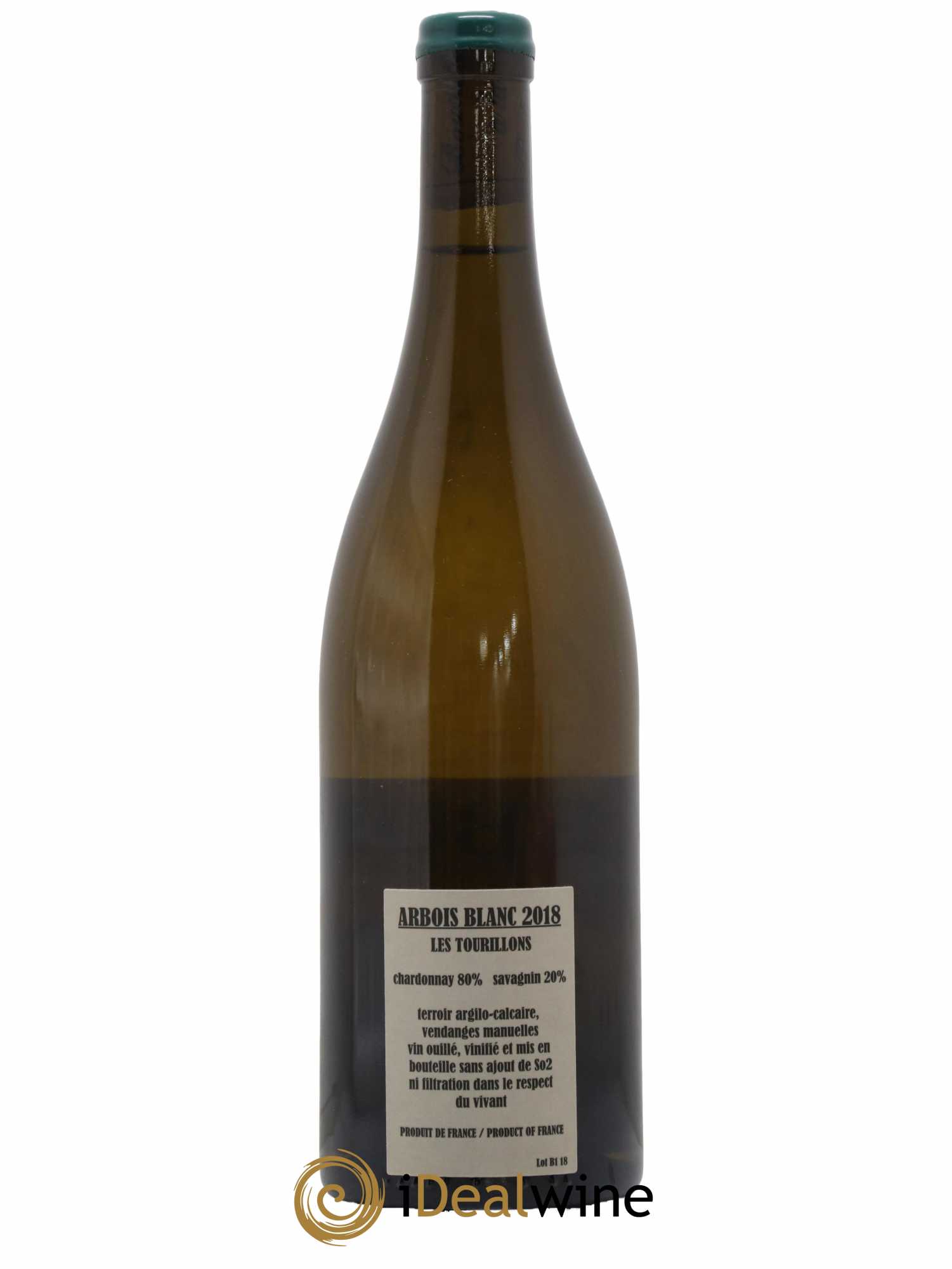 Arbois Chardonnay Savagnin Les Tourillons Adeline Houillon & Renaud Bruyère 2018 - Lot de 1 bouteille - 1