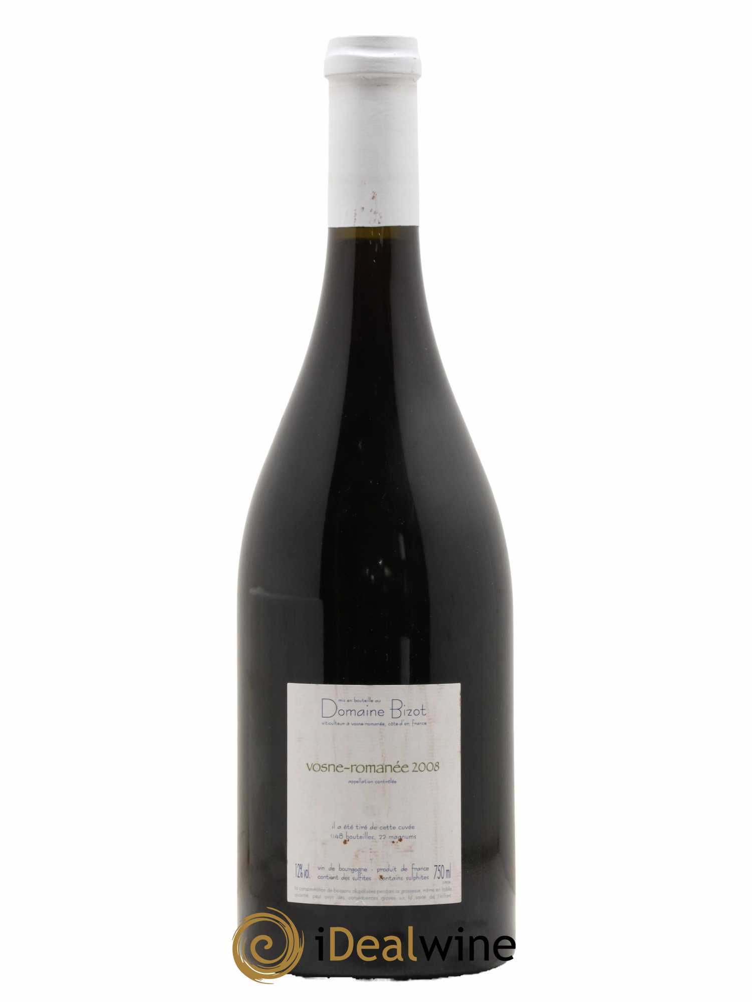 Vosne-Romanée Bizot (Domaine) 2008 - Lot de 1 bouteille - 1