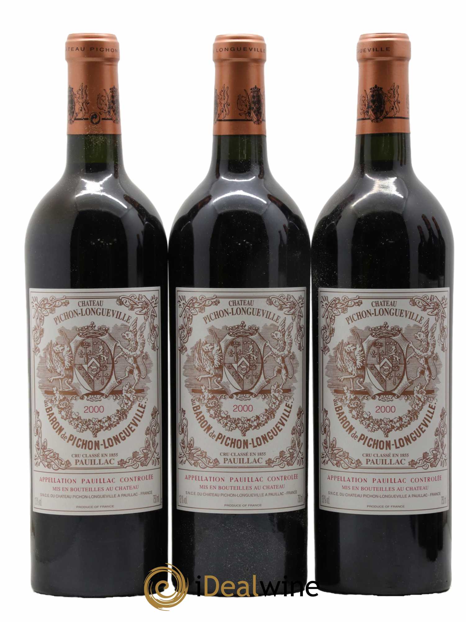 Pichon Longueville Baron 2ème Grand Cru Classé 2000 - Lot de 6 bouteilles - 1