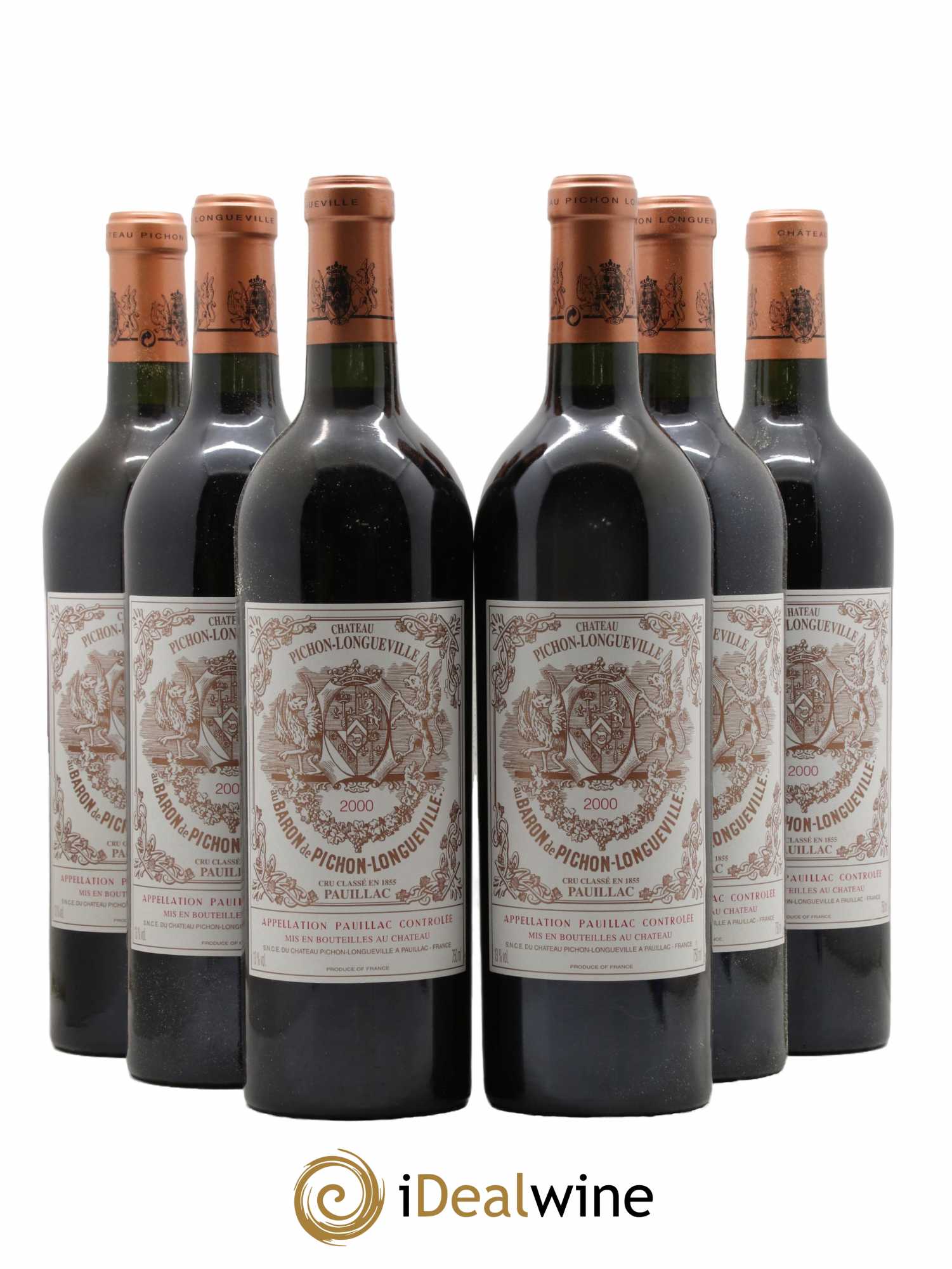 Pichon Longueville Baron 2ème Grand Cru Classé 2000 - Lot de 6 bouteilles - 0