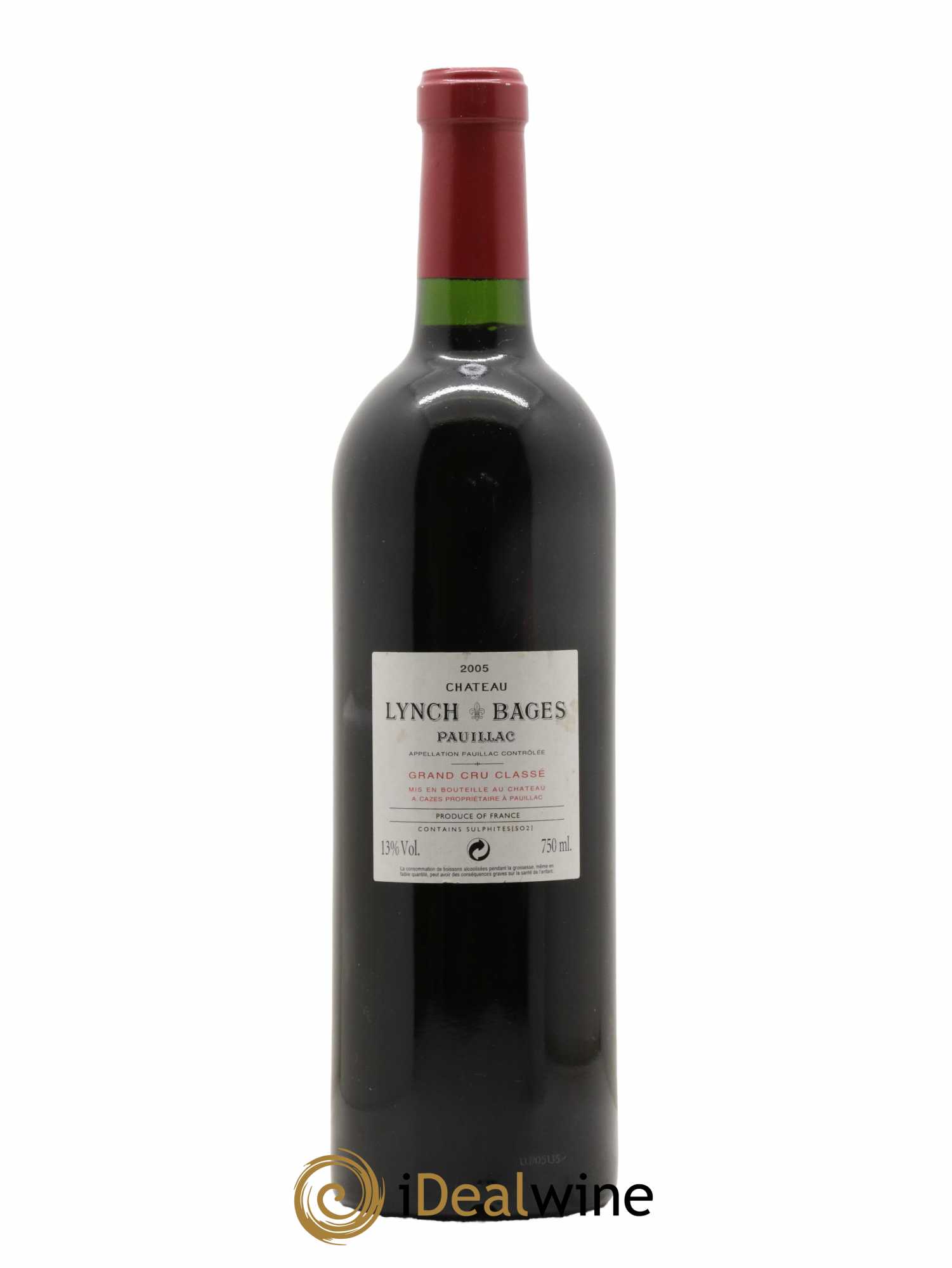 Château Lynch Bages 5ème Grand Cru Classé 2005 - Lot de 1 bouteille - 1