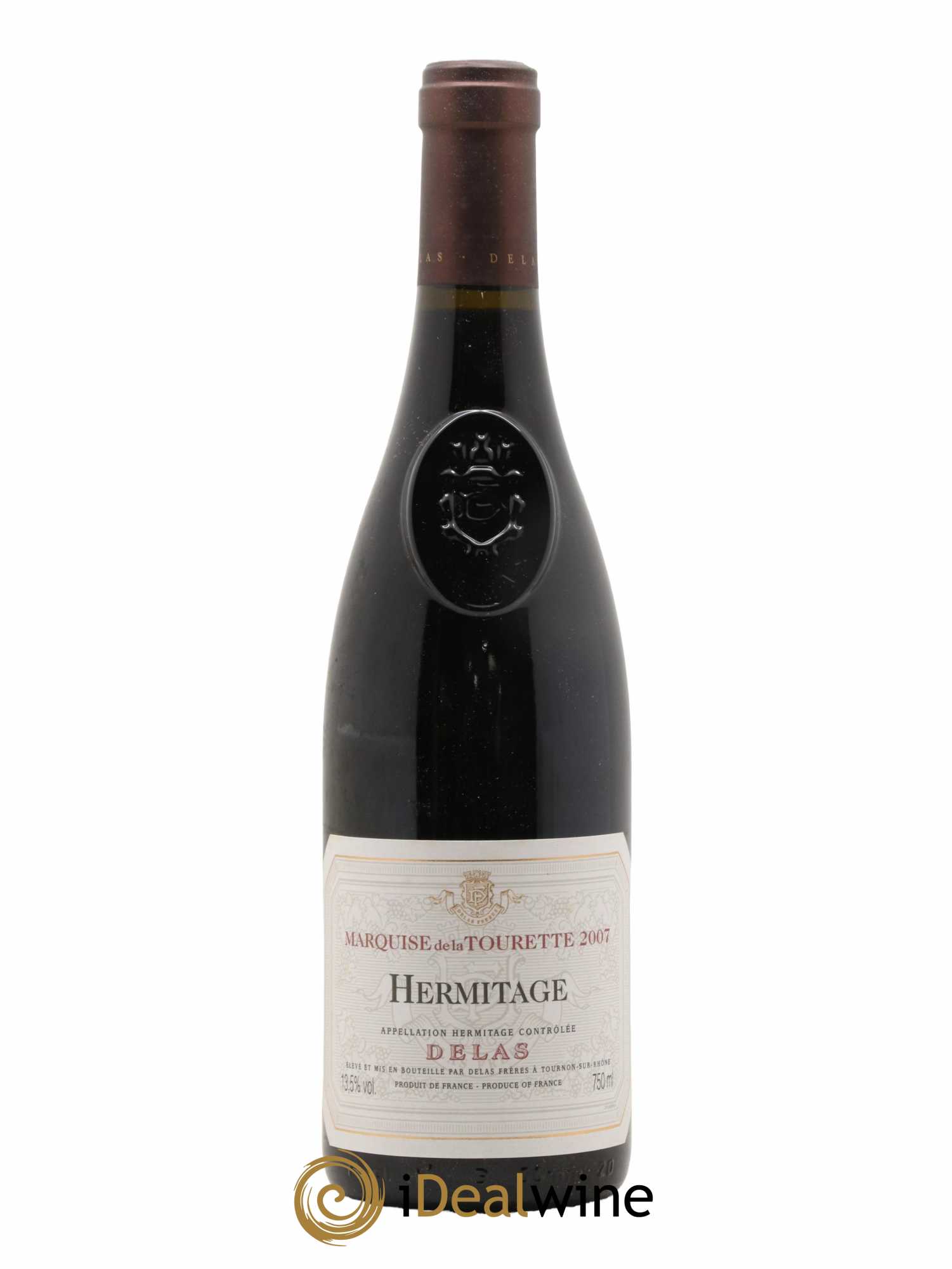 Hermitage Marquise de la Tourette Delas Frères 2007 - Lot de 1 bouteille - 0