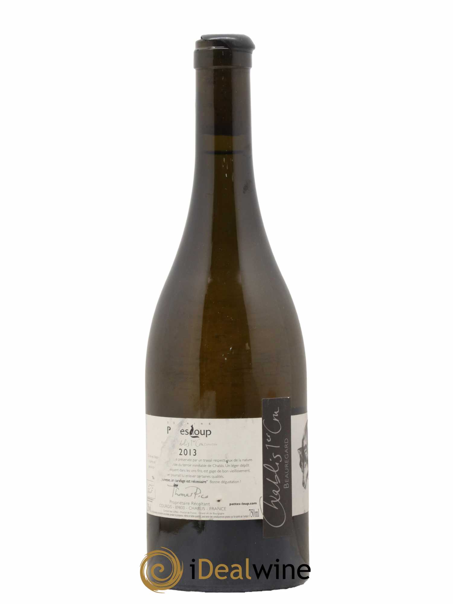 Chablis 1er Cru Beauregard Pattes Loup (Domaine) 2013 - Lot de 1 bouteille - 1