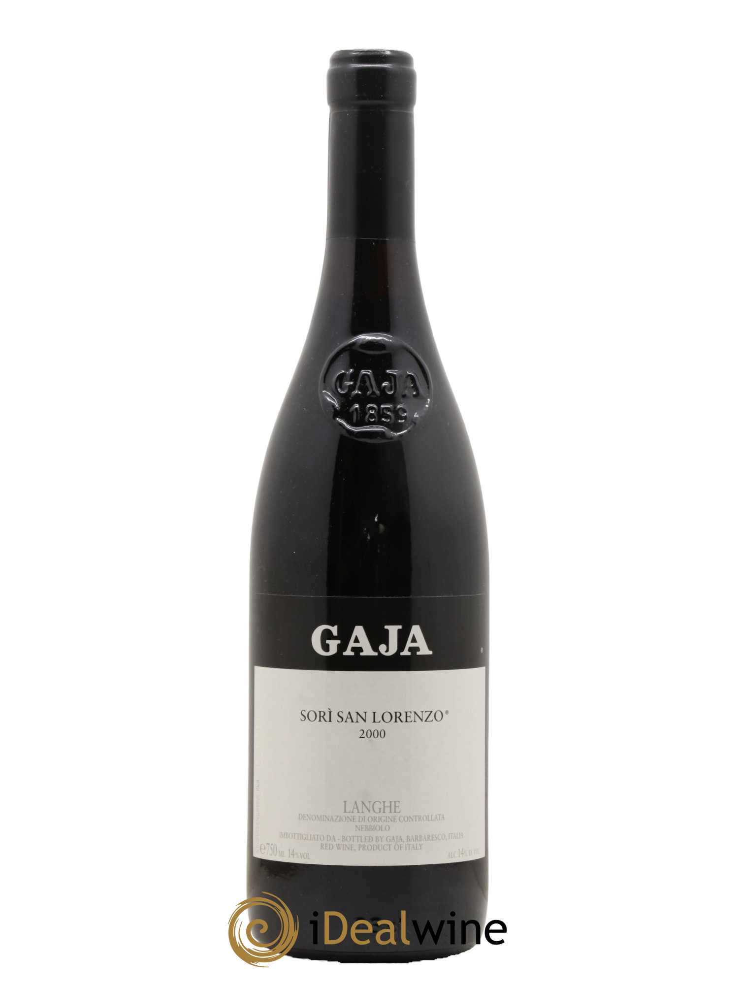 Langhe DOC Sori San Lorenzo Angelo Gaja 2000 - Lot de 1 bouteille - 0