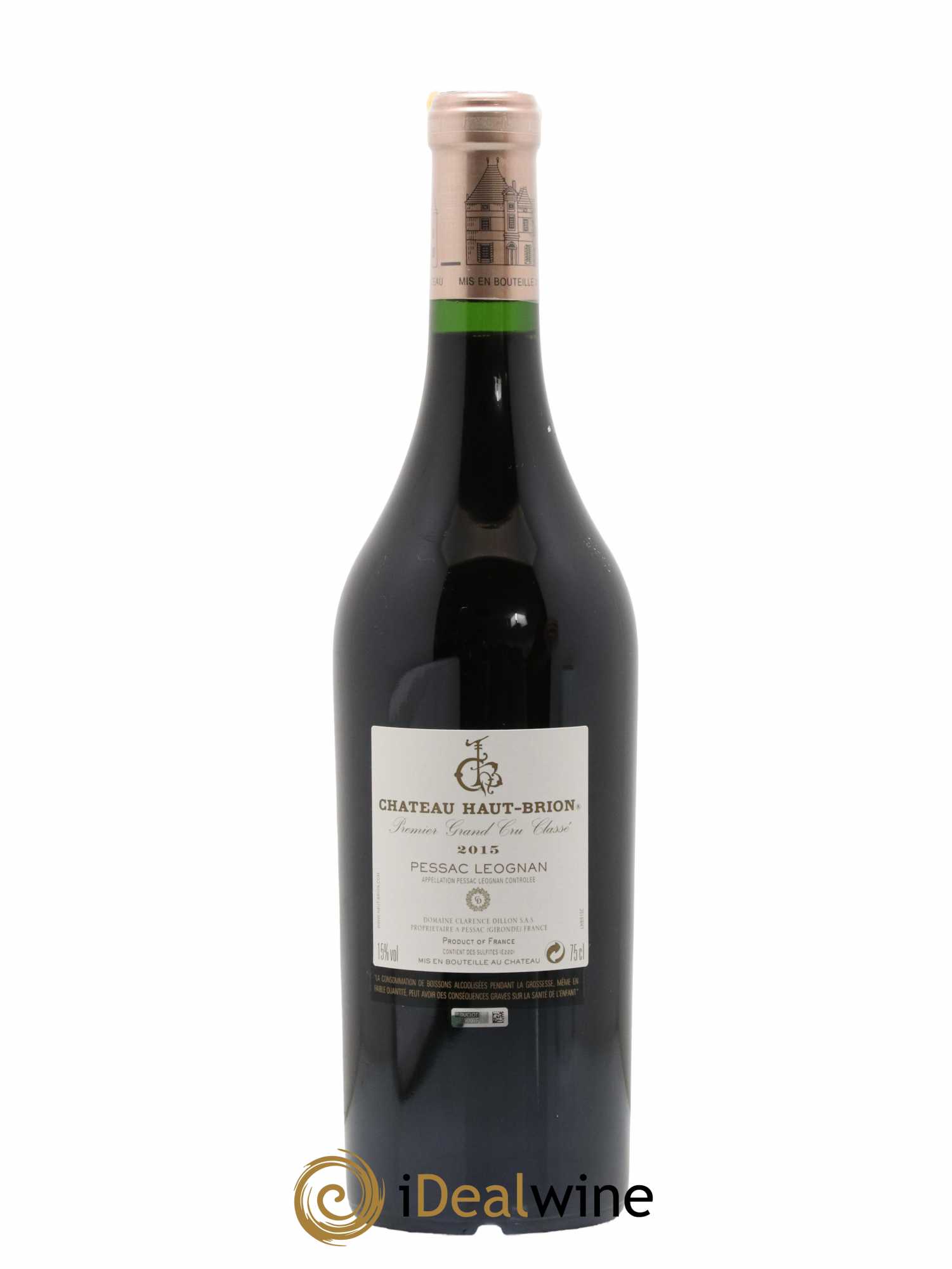 Château Haut Brion 1er Grand Cru Classé 2015 - Lot de 1 bouteille - 1