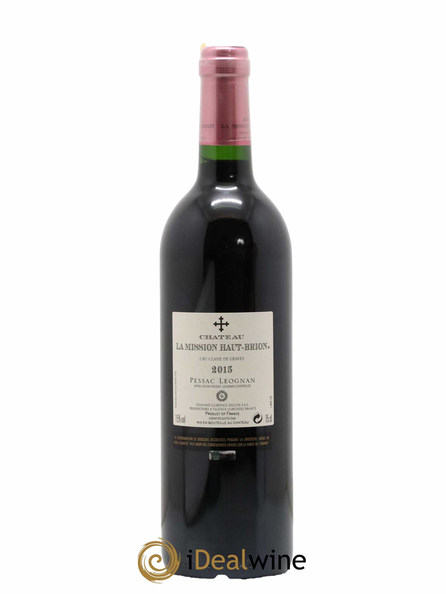 Château la Mission Haut-Brion Cru Classé de Graves 2015 - Lot de 1 bouteille - 1