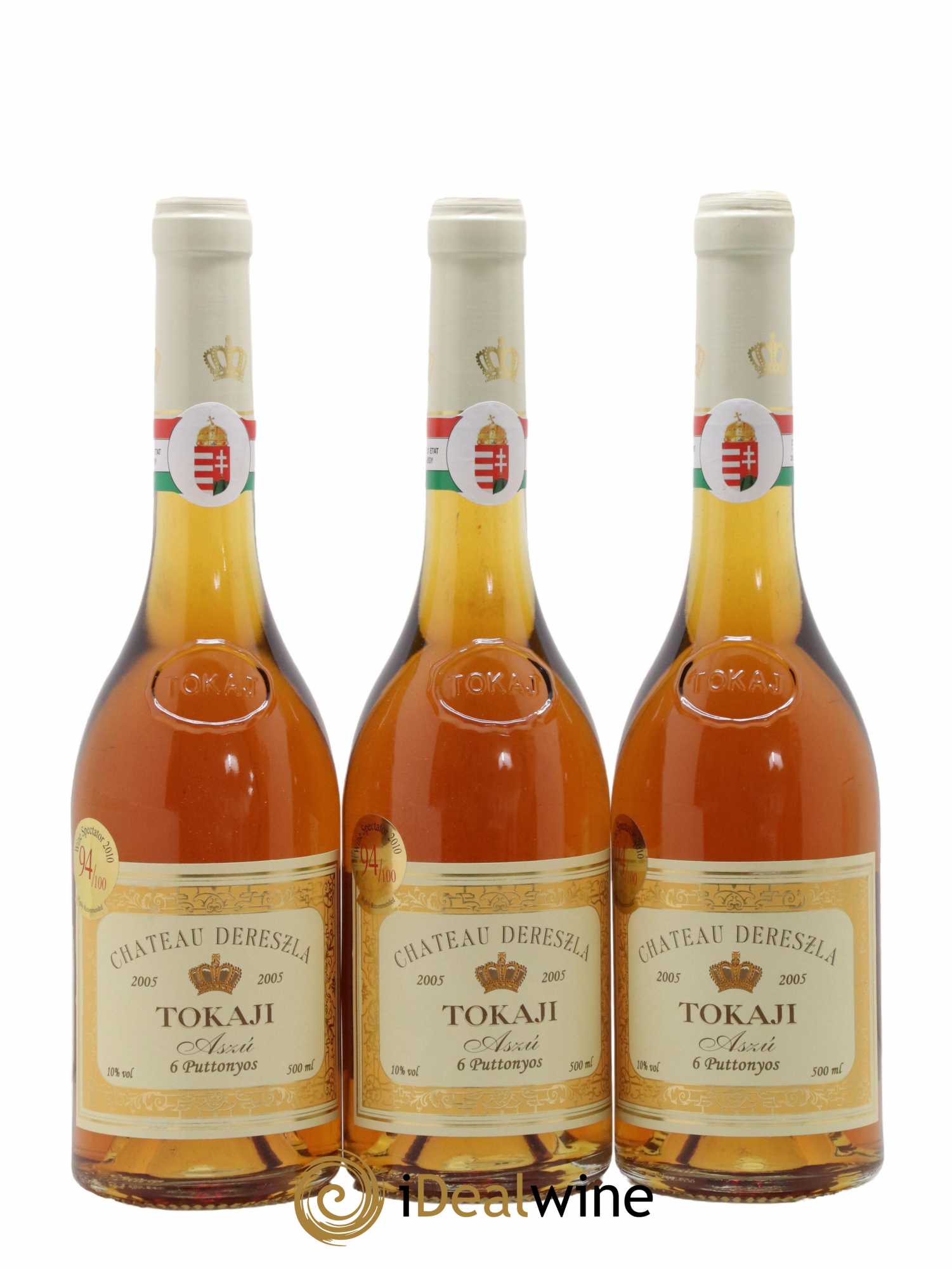 Tokaji Aszu 6 Puttonyos Château Dereszla 2005 - Lotto di 3 bottiglie - 0