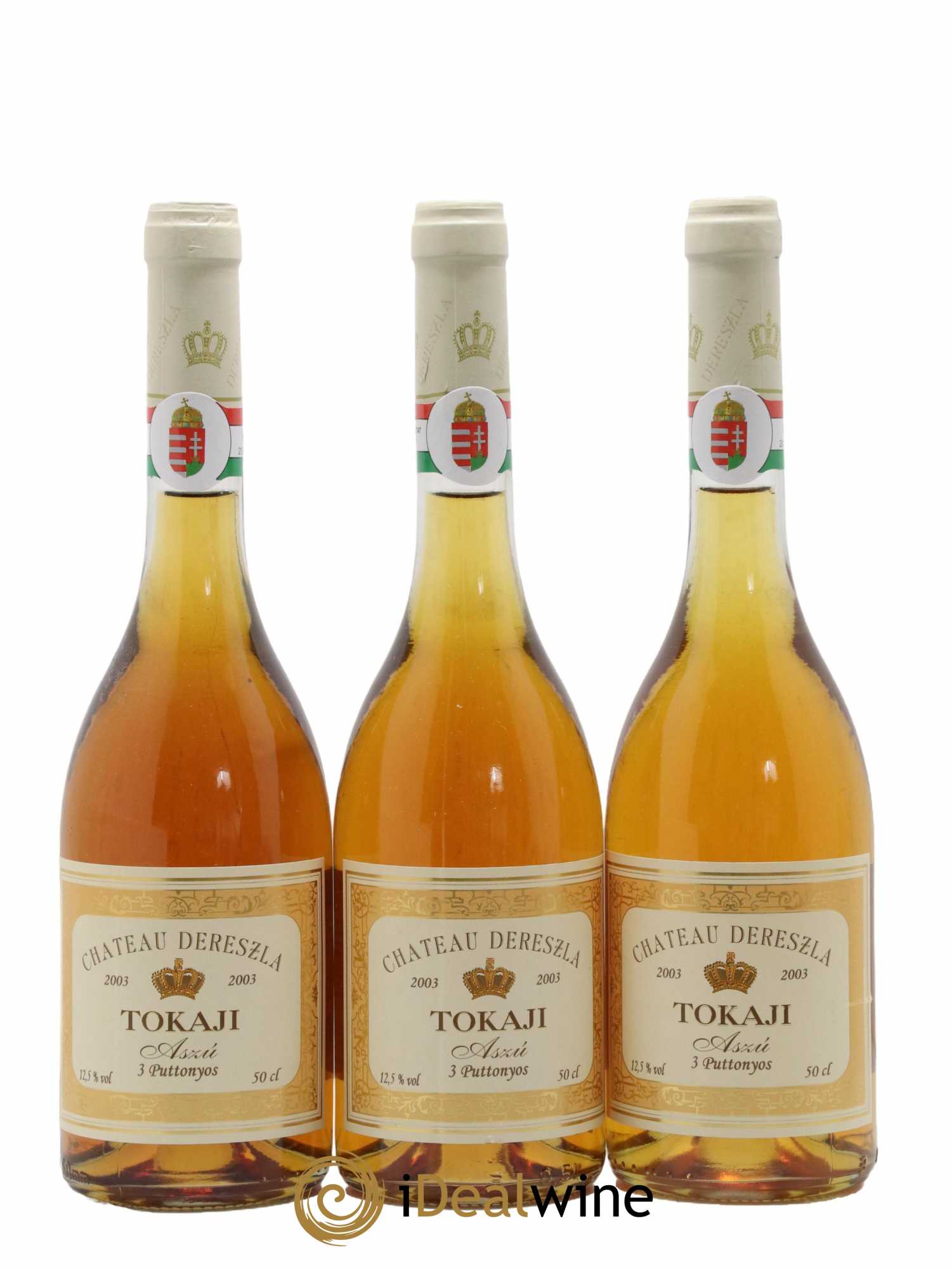 Tokaji Aszu 3 Puttonyos Château Dereszla 2003 - Lotto di 3 bottiglie - 0