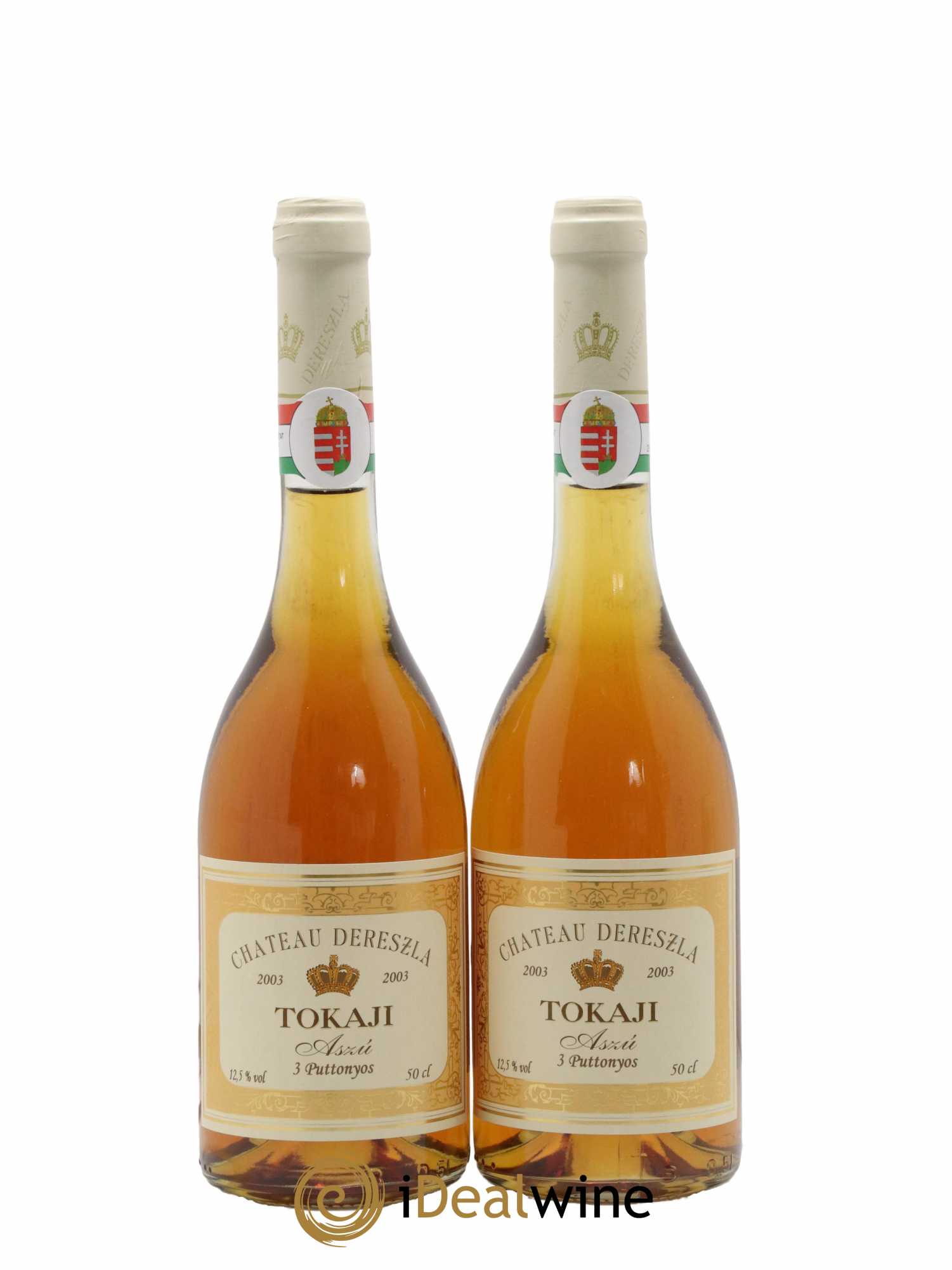 Tokaji Aszu 3 Puttonyos Château Dereszla 2003 - Lotto di 2 bottiglie - 0