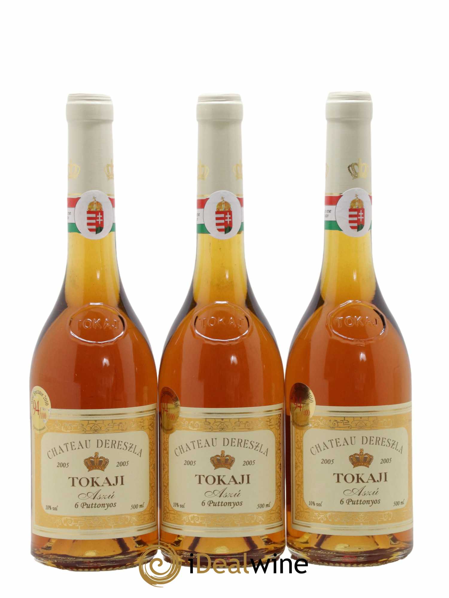 Tokaji Aszu 6 Puttonyos Château Dereszla 2005 - Lotto di 3 bottiglie - 0