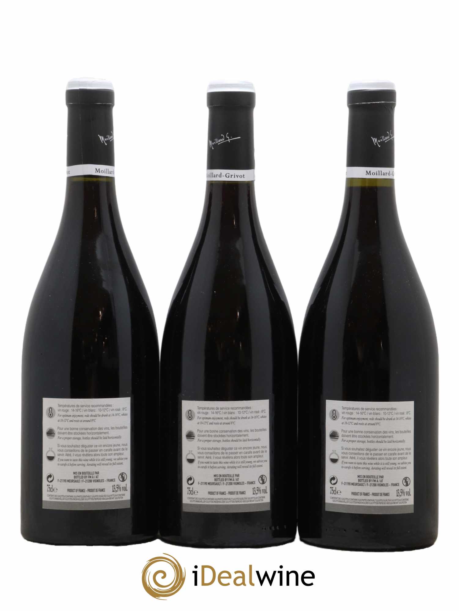 Bonnes-Mares Grand Cru Moillard Grivot 2015 - Lot de 3 bouteilles - 1
