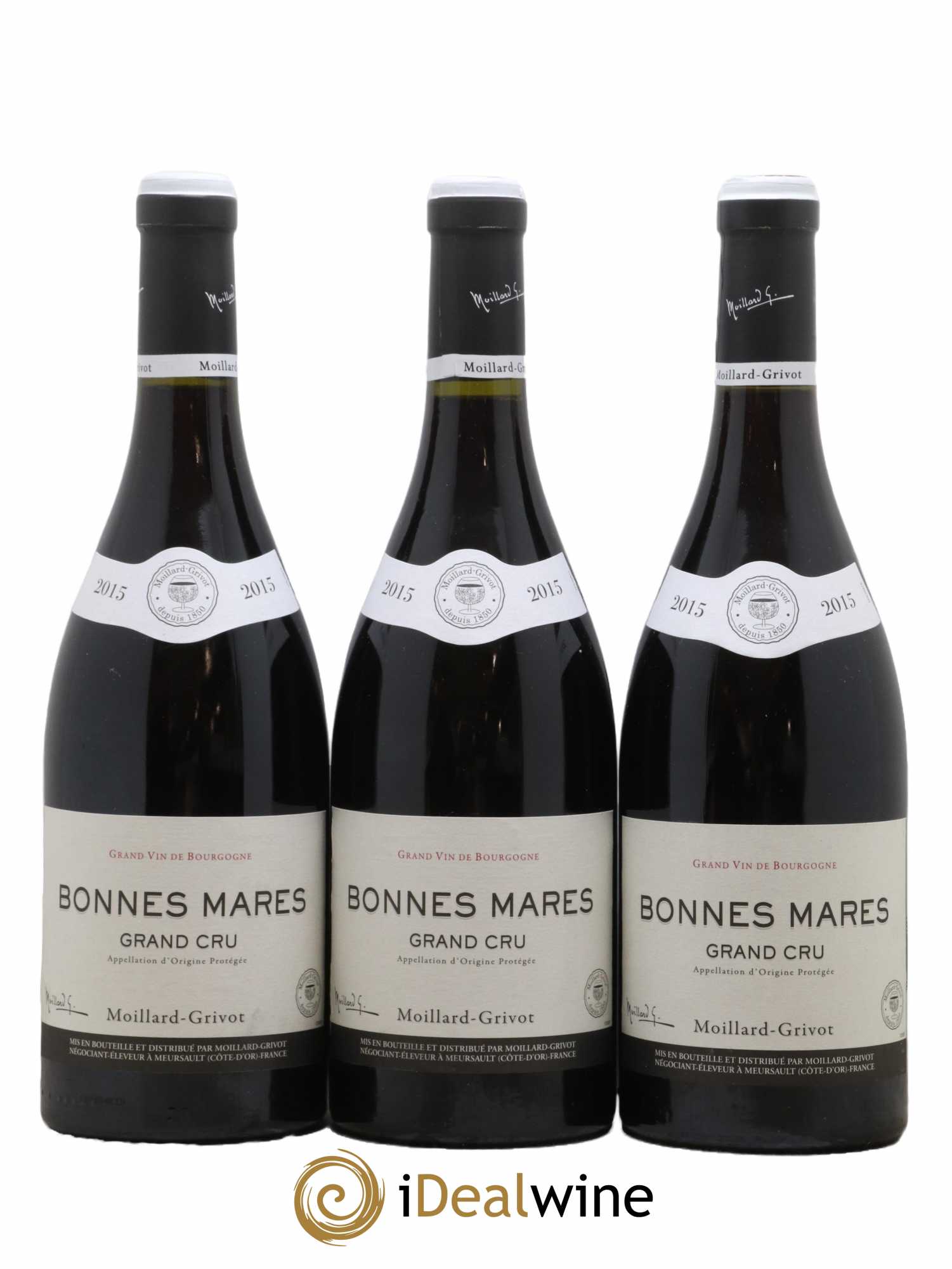 Bonnes-Mares Grand Cru Moillard Grivot 2015 - Lot de 3 bouteilles - 0