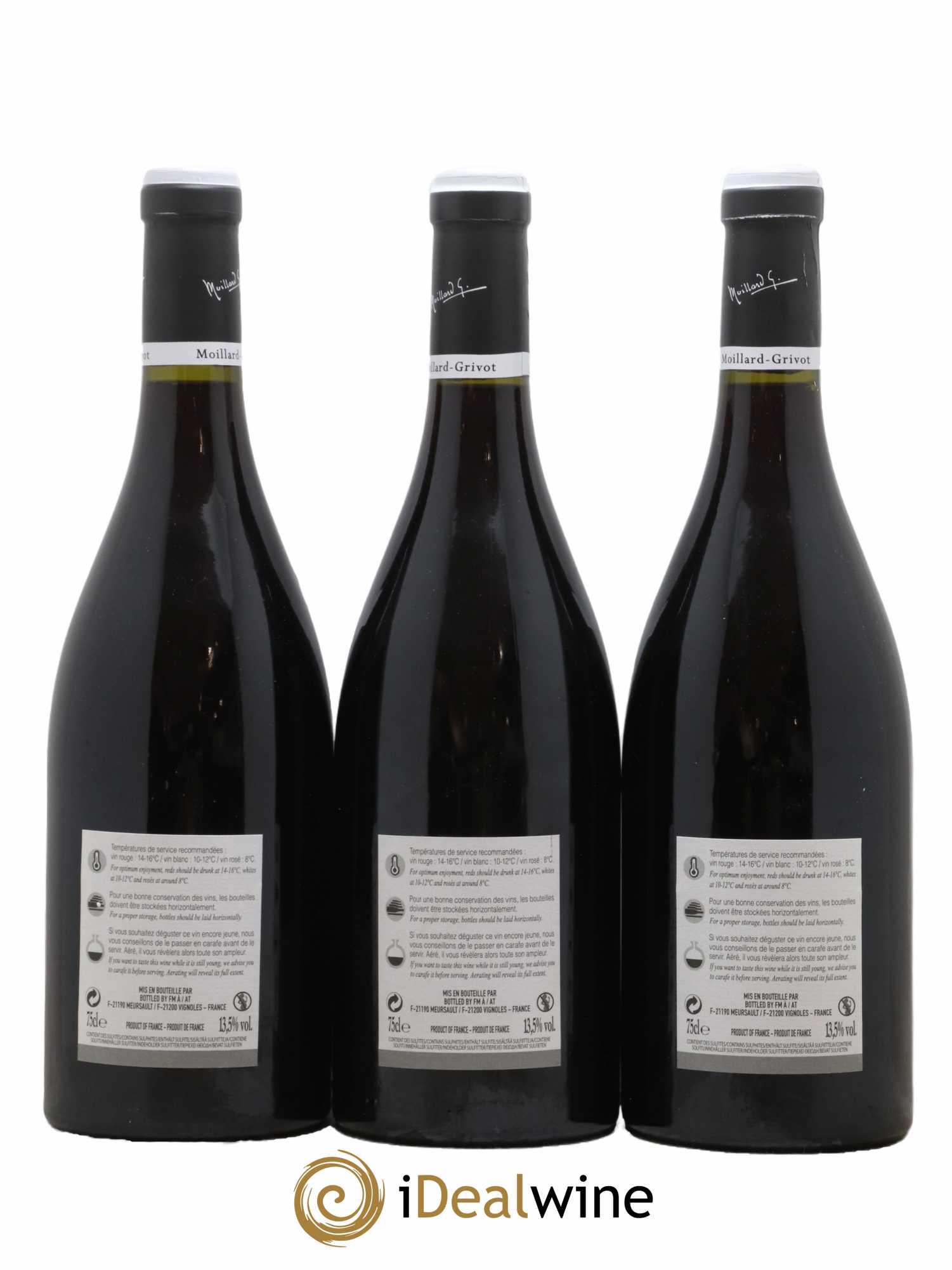 Bonnes-Mares Grand Cru Moillard Grivot 2015 - Lot de 3 bouteilles - 1