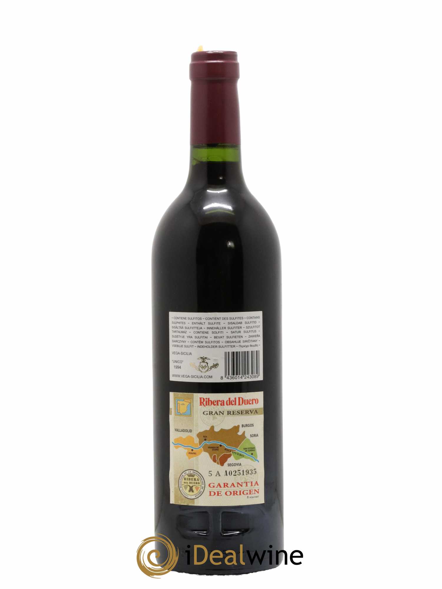 Ribera Del Duero DO Vega Sicilia Unico Famille Alvarez 1994 - Lotto di 1 bottiglia - 1