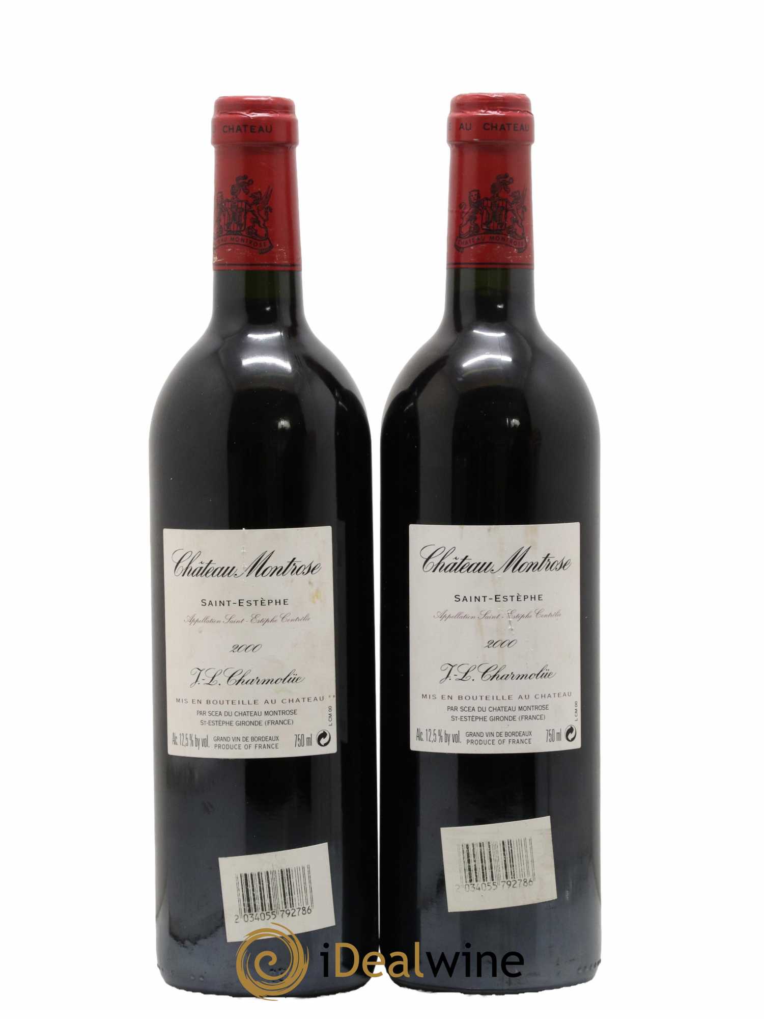 Château Montrose 2ème Grand Cru Classé 2000 - Lot de 2 bouteilles - 1