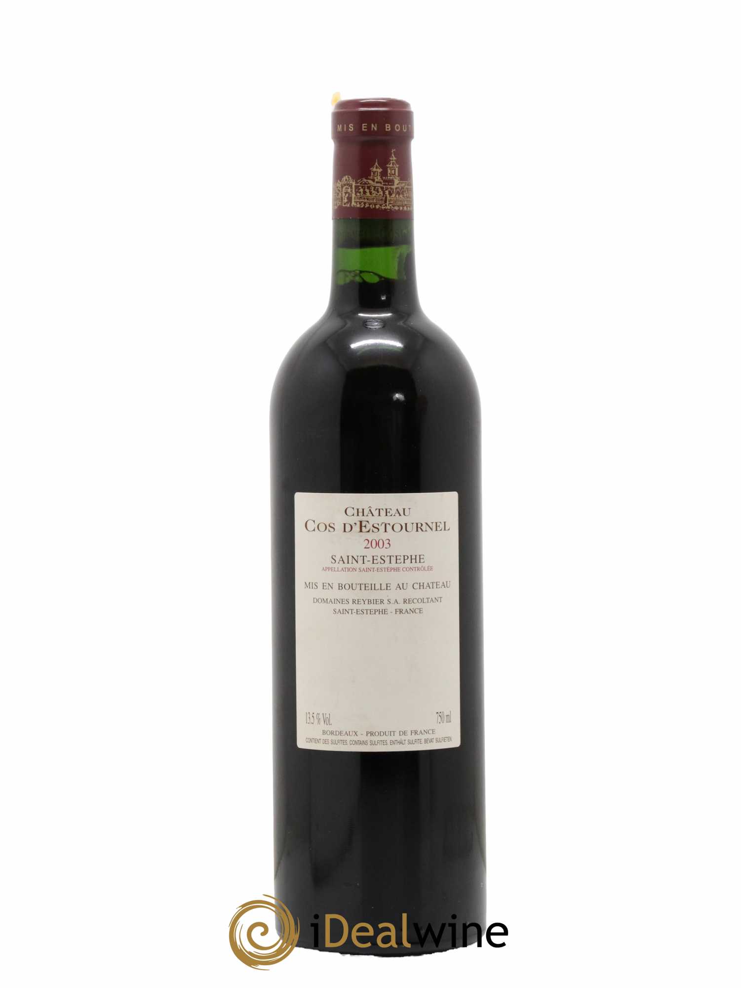 Cos d'Estournel 2ème Grand Cru Classé 2003 - Lot de 1 bouteille - 1