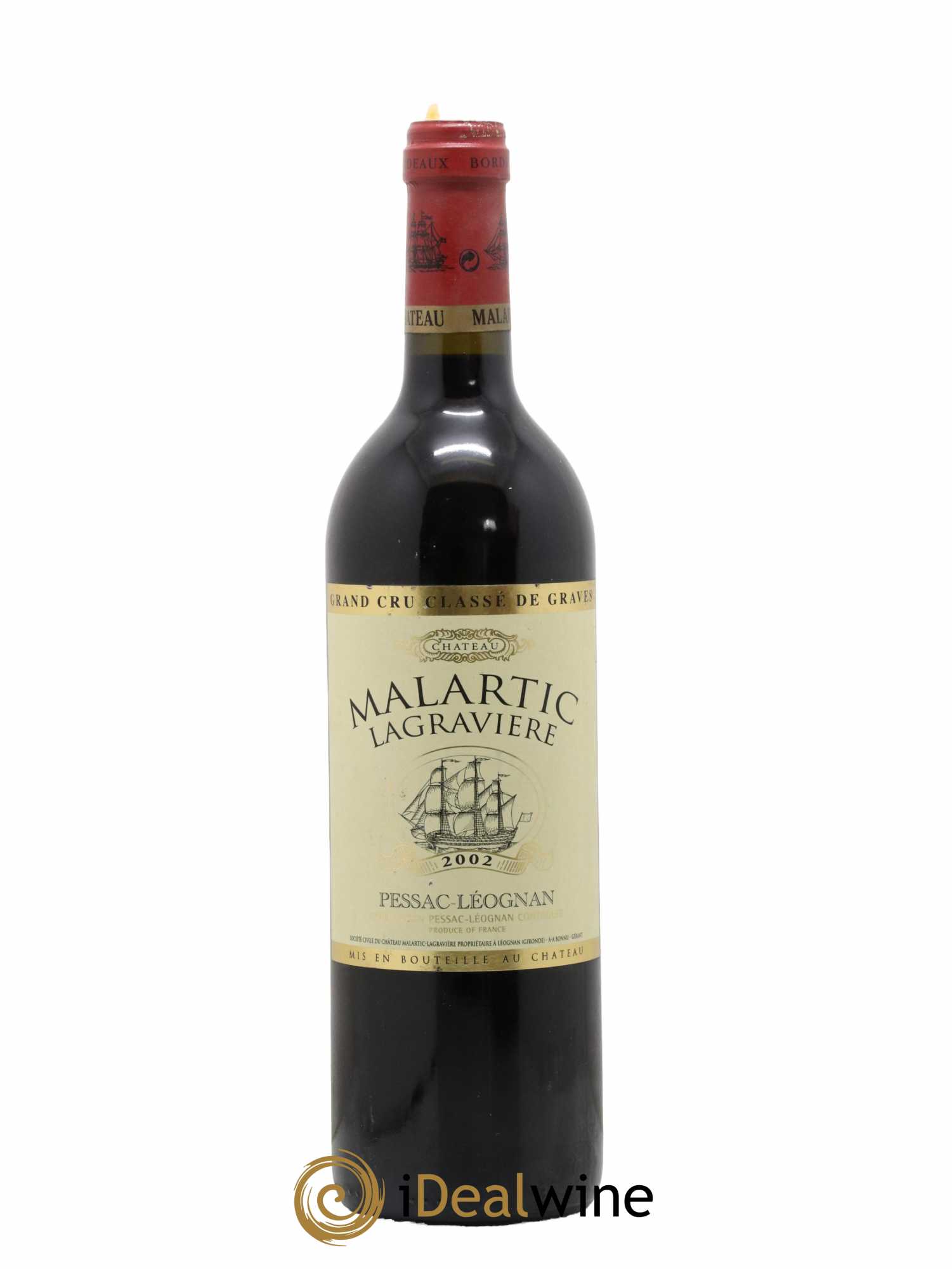 Château Malartic-Lagravière Cru Classé de Graves 2002 - Lot de 1 bouteille - 0