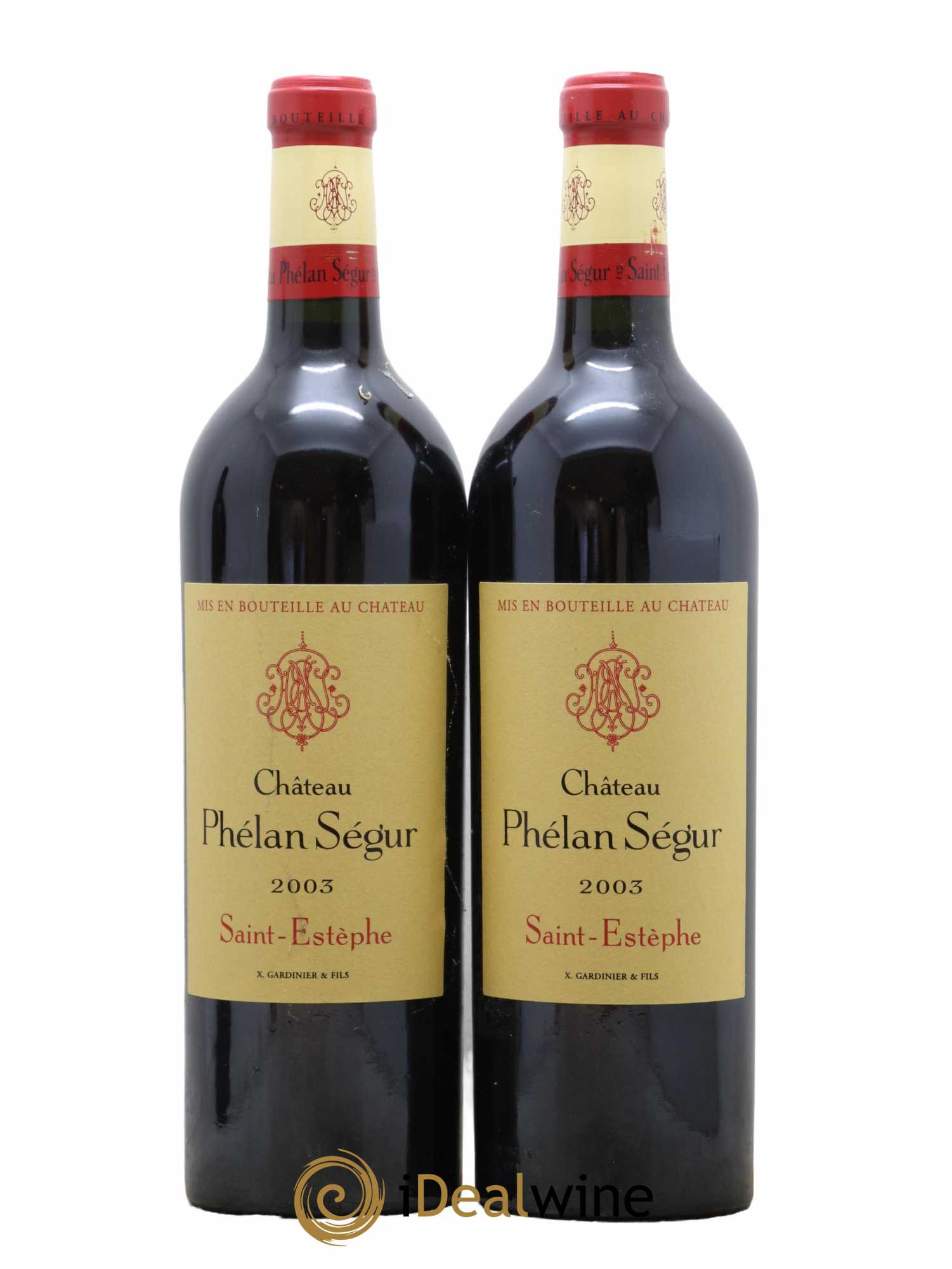 Château Phélan Ségur 2003 - Lot de 2 bouteilles - 0