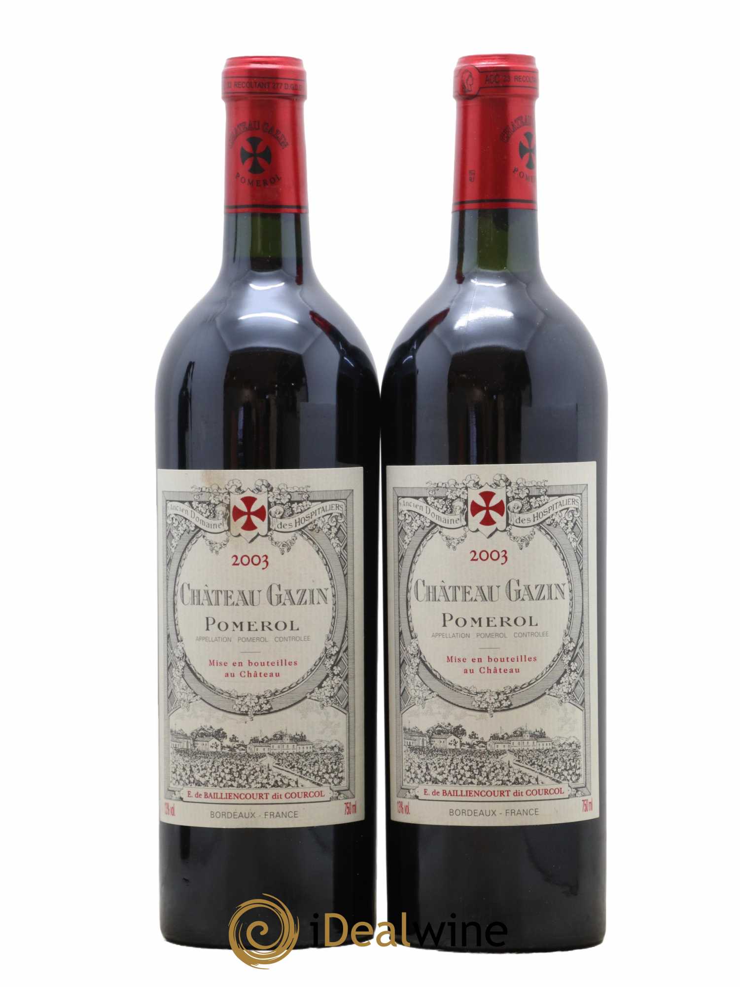 Château Gazin 2003 - Lot de 2 bouteilles - 0