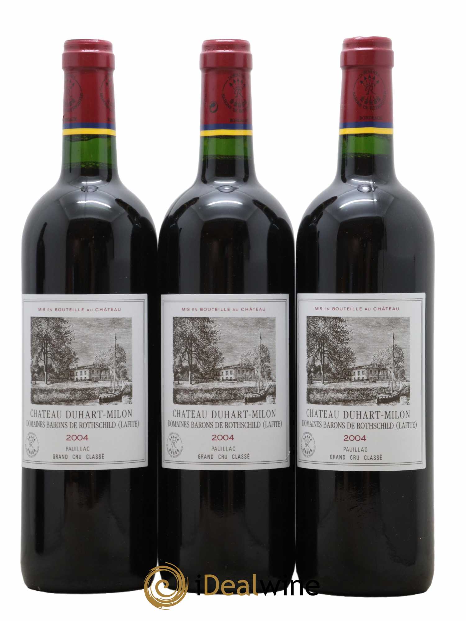 Château Duhart-Milon 4ème Grand Cru Classé 2004 - Lot de 3 bouteilles - 0