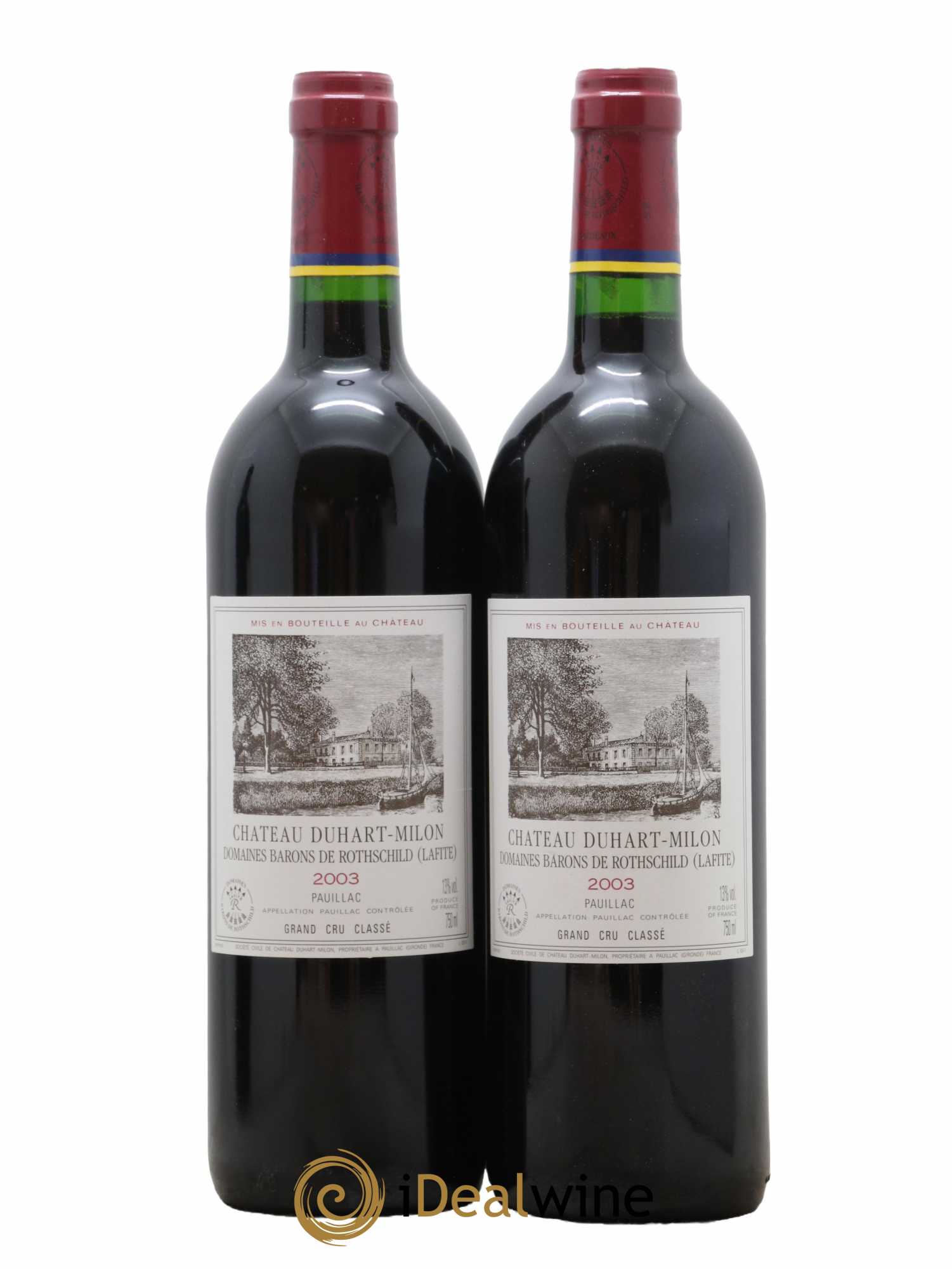 Château Duhart-Milon 4ème Grand Cru Classé 2003 - Lot de 2 bouteilles - 0