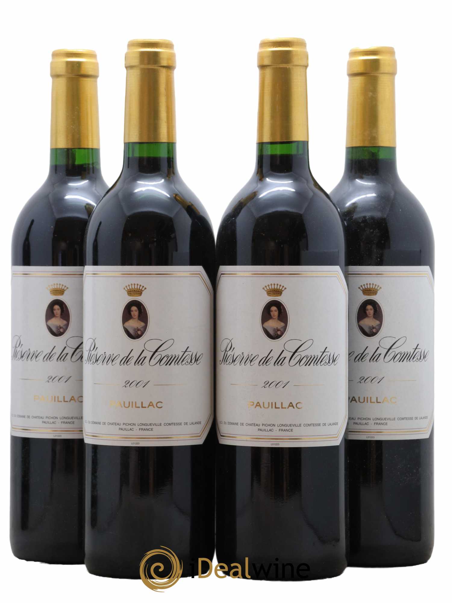 Réserve de la Comtesse Second Vin 2001 - Lot de 4 bouteilles - 0