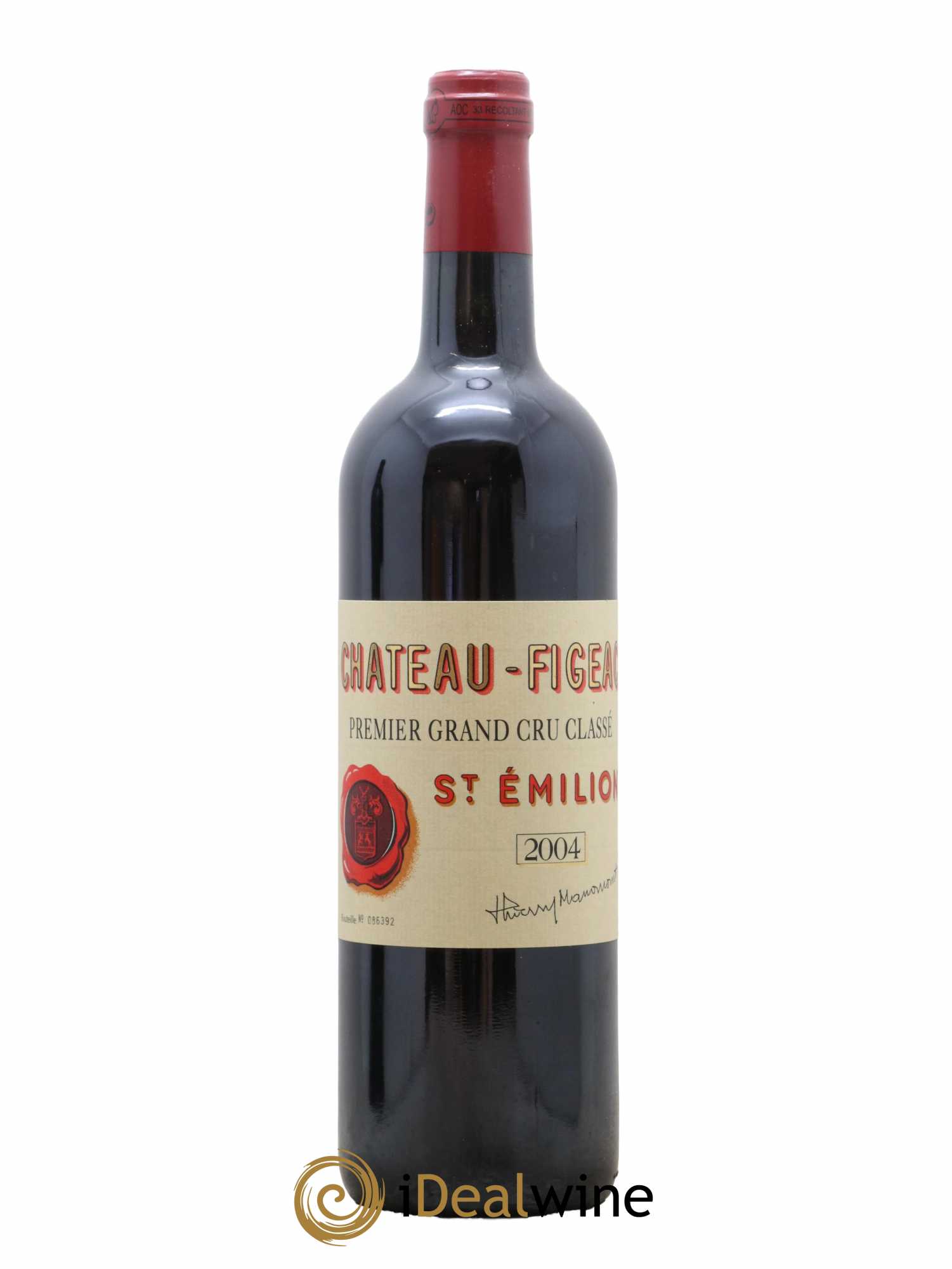 Château Figeac 1er Grand Cru Classé A 2004 - Lot de 1 bouteille - 0