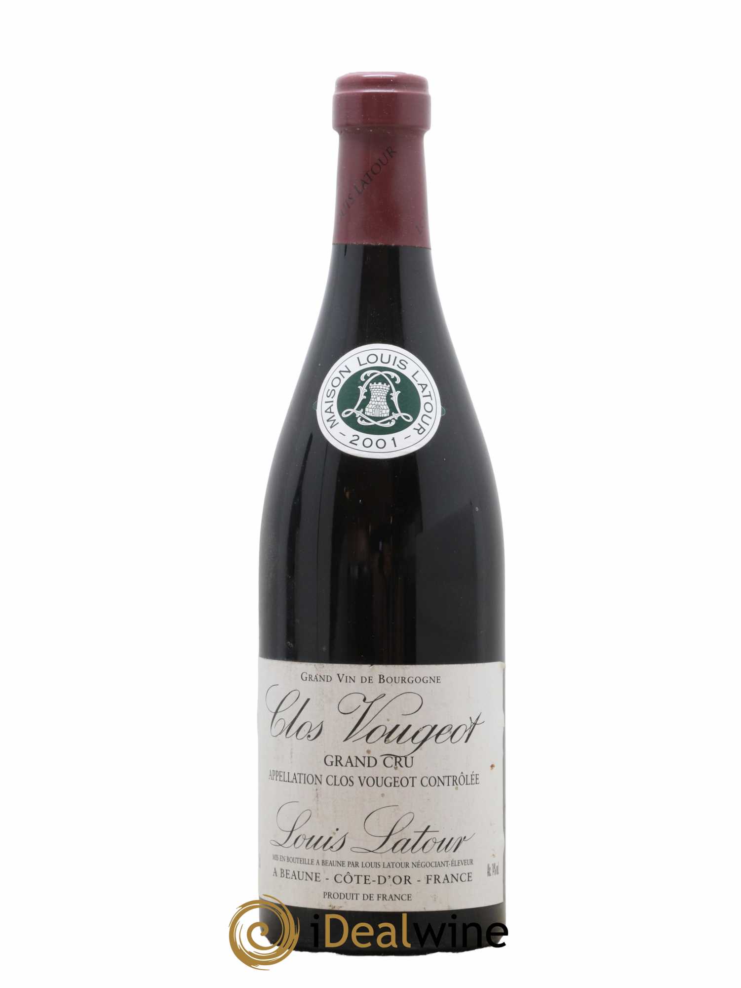 Clos de Vougeot Grand Cru Louis Latour 2001 - Lot de 1 bouteille - 0