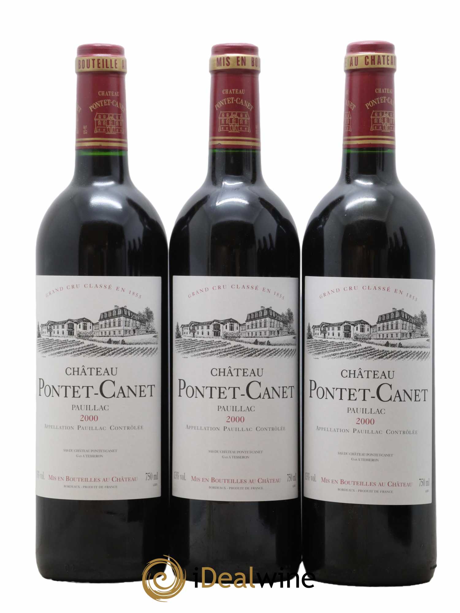 Château Pontet Canet 5ème Grand Cru Classé 2000 - Lot de 12 bouteilles - 2