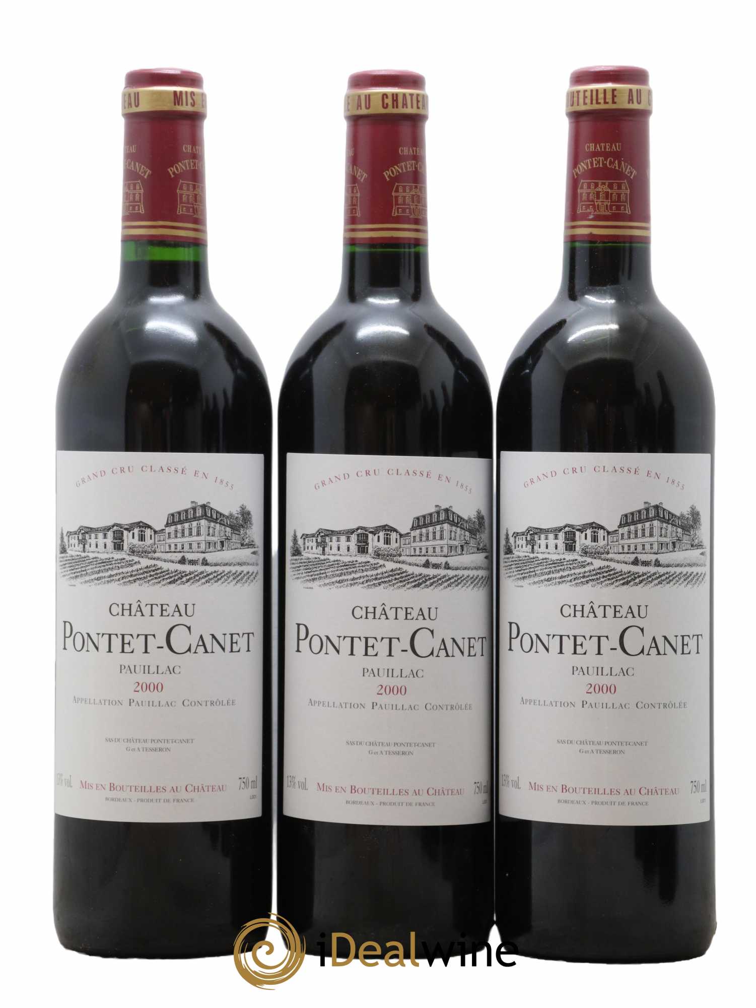 Château Pontet Canet 5ème Grand Cru Classé 2000 - Lot de 12 bouteilles - 3