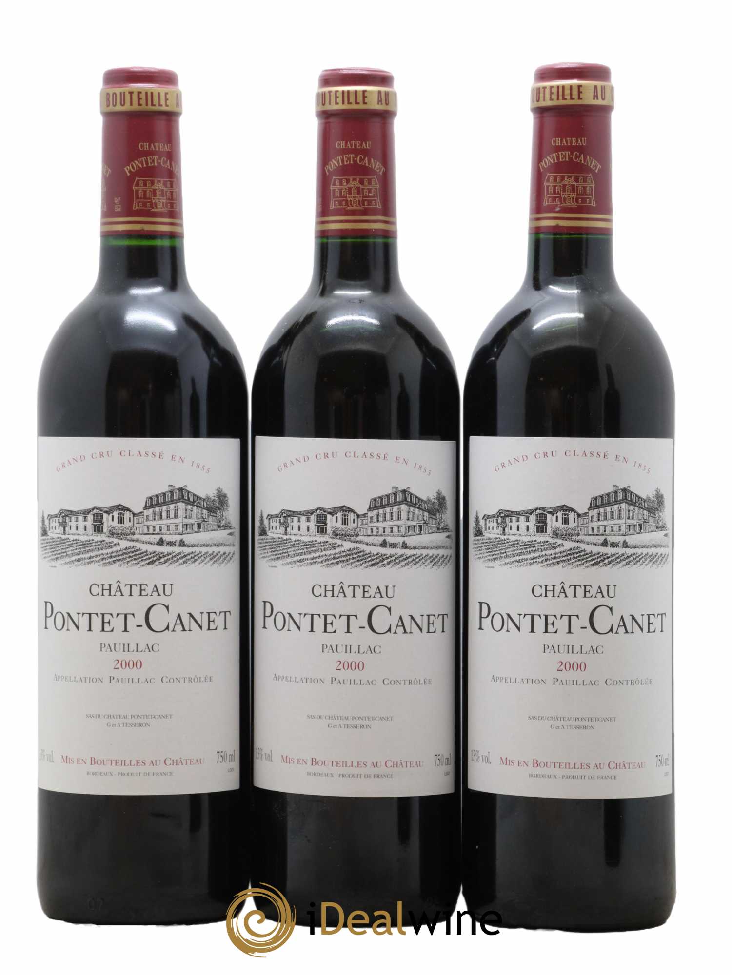 Château Pontet Canet 5ème Grand Cru Classé 2000 - Lot de 12 bouteilles - 4
