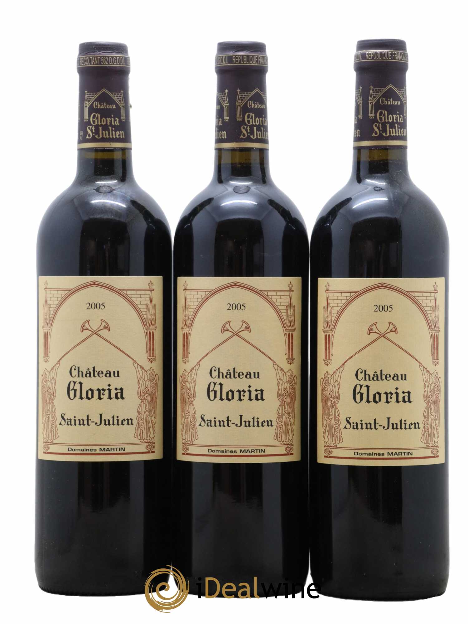 Château Gloria 2005 - Lot de 3 bouteilles - 0