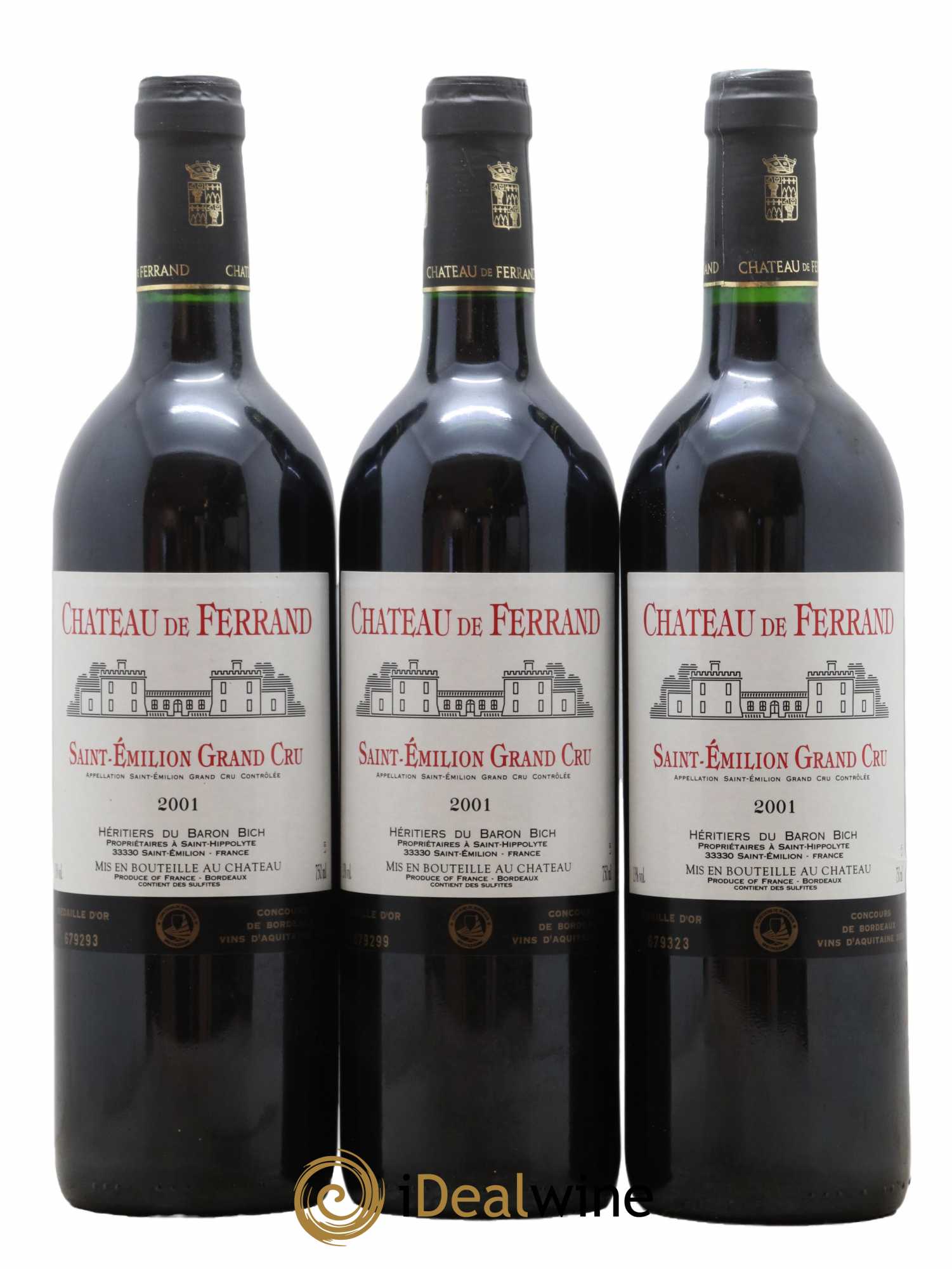 Château de Ferrand Grand Cru Classé 2001 - Lot de 6 bouteilles - 2